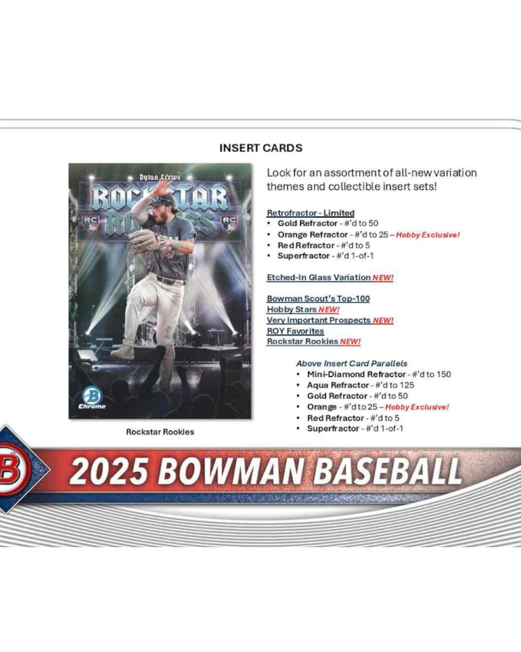 4 Topps 2025 MLB Bowman Baseball Draft Hobby Box, 4 of 8