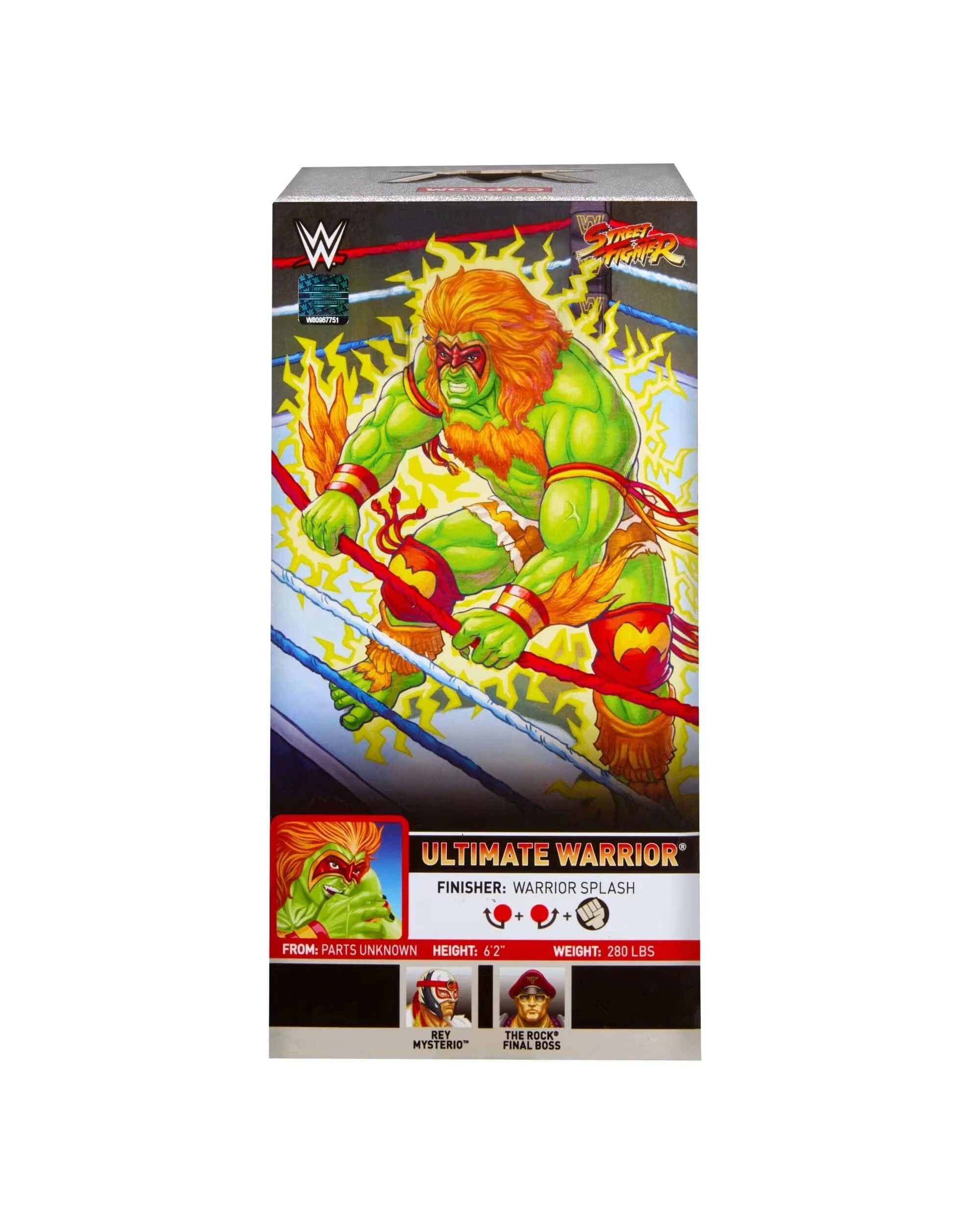 6 WWE x Street Fighter Ultimate Warrior as Blanka Action Figure, 6 of 6