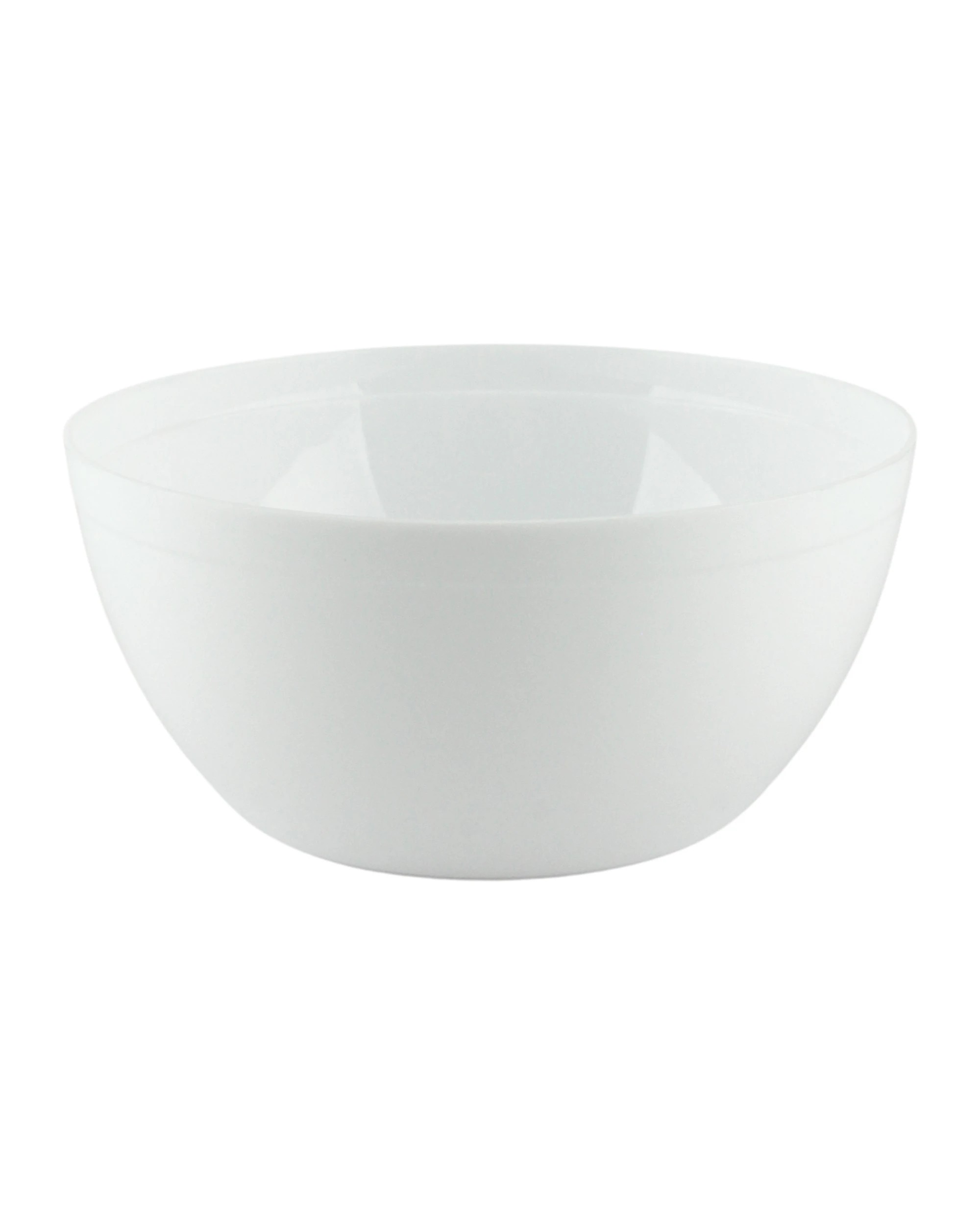 1 Partyware Reusable Plastic Bowl 11.5cm Pack of 12 - White, 1 of 2