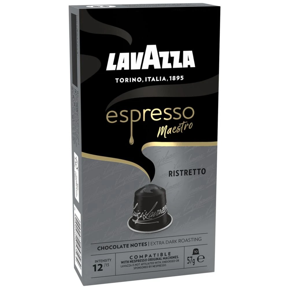 1 Lavazza Nespresso Compatible Coffee Capsule Ristretto 10 Pack, 1 of 2