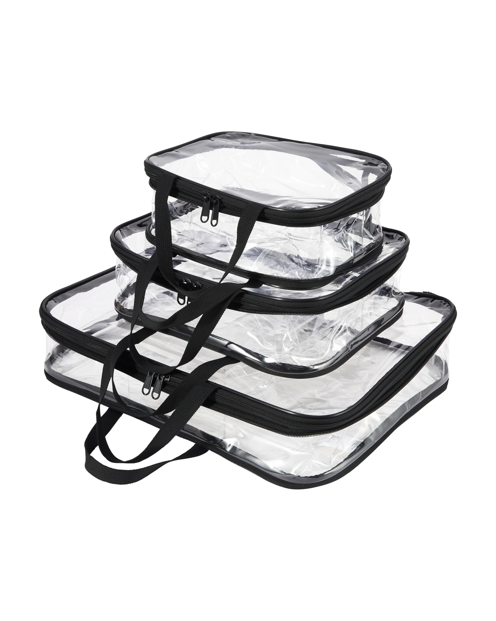 1 3 Pack Clear Compression Packing Cubes, 1 of 8