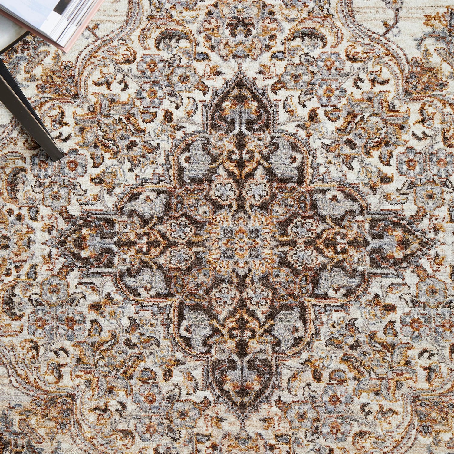 7 Common Ground Rugs Jaipur 77 380x300cm - Extra Large Power Loomed Floor Rug - Silver, 7 of 9