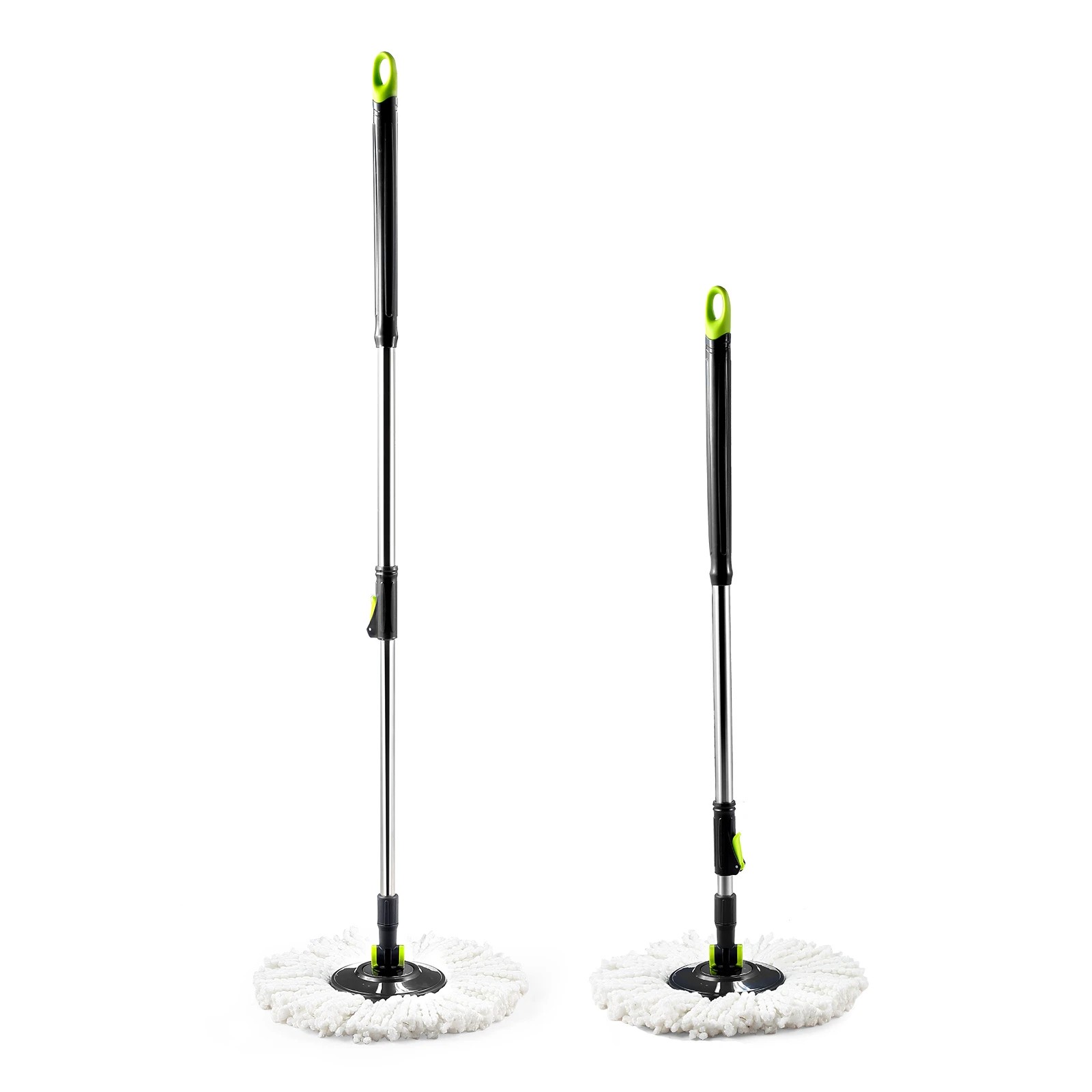 7 Dr FUSSY 360 Degree Spin Floor Mop Bucket System with 4 Extra Microfiber Heads, 7 of 8