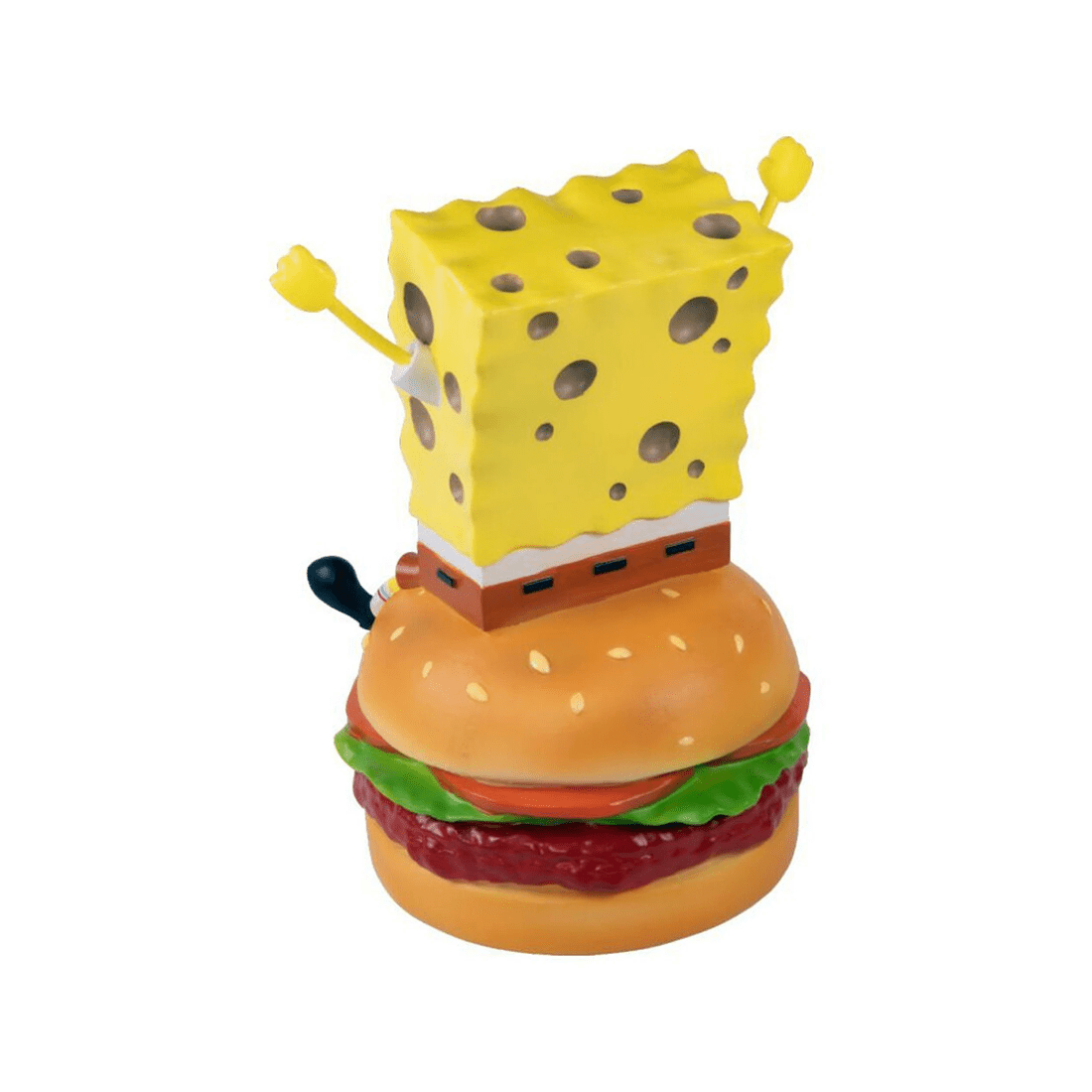 3 SpongeBob SquarePants On Hamburger Resin Statue 21cm Action Figure Collectible
 - multi, 3 of 4