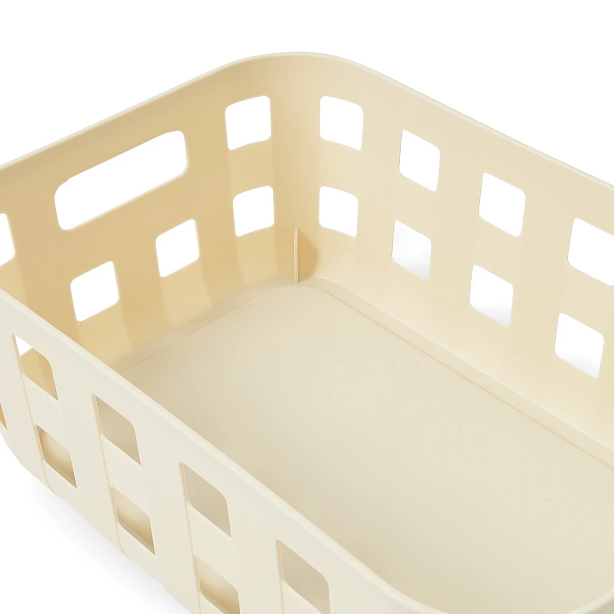 8 12L Rectangle Trellis Basket with Lid - Beige, 8 of 10