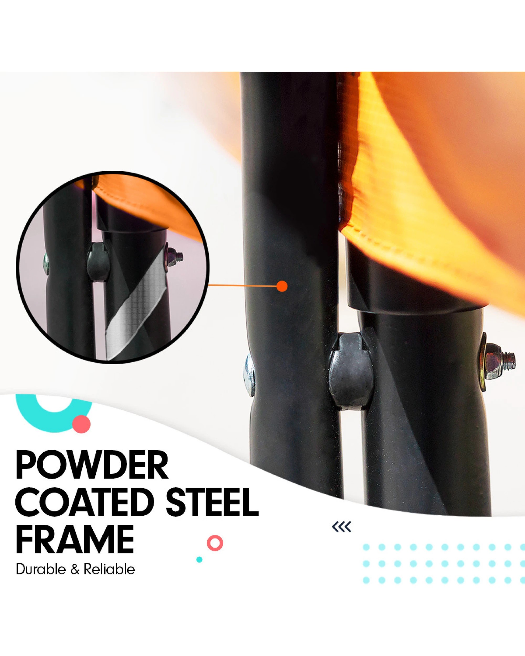 6 Kahuna Classic 14 ft Trampoline - Orange, 6 of 10