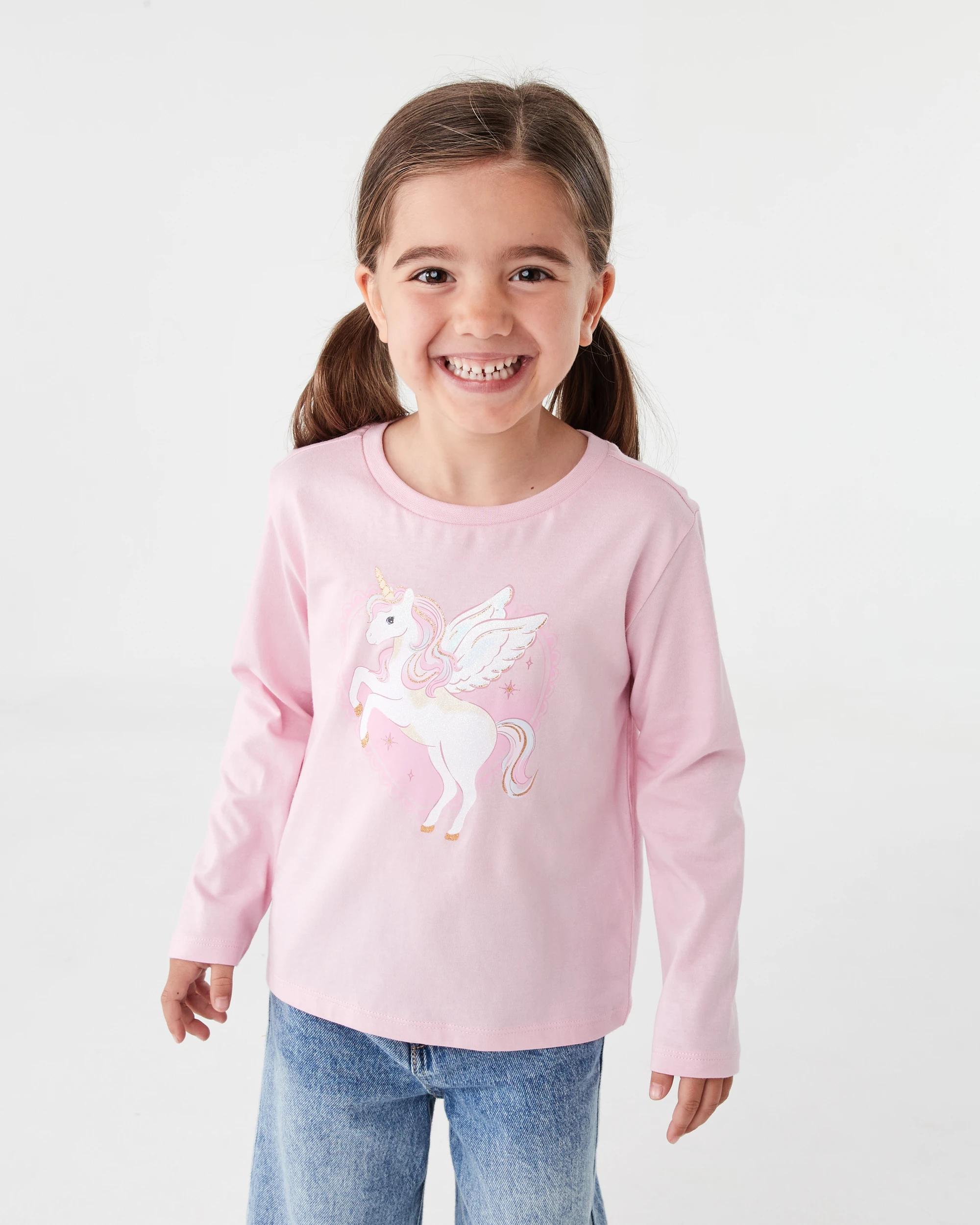 1 Print T-shirt Pnk Unicrn, 1 of 7