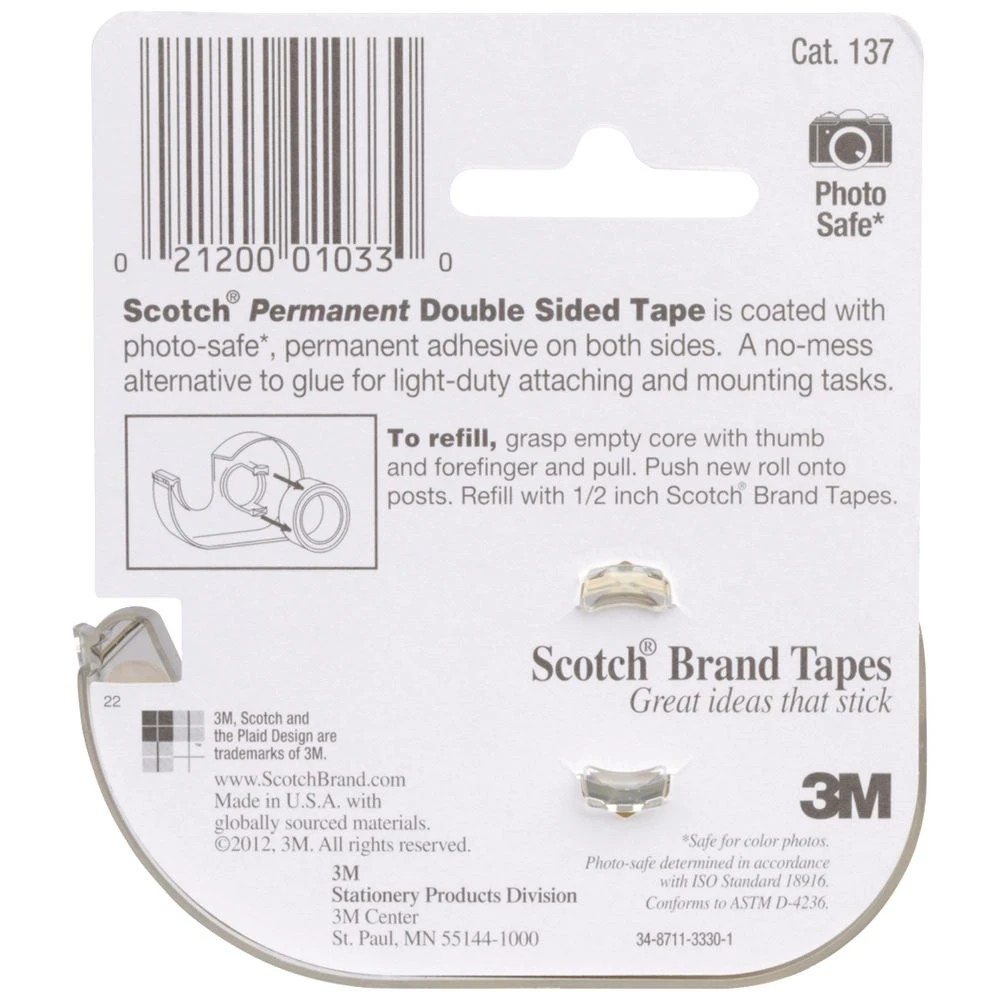 3 Scotch Double Sided Tape 12.7mm x 11.4m, 3 of 9