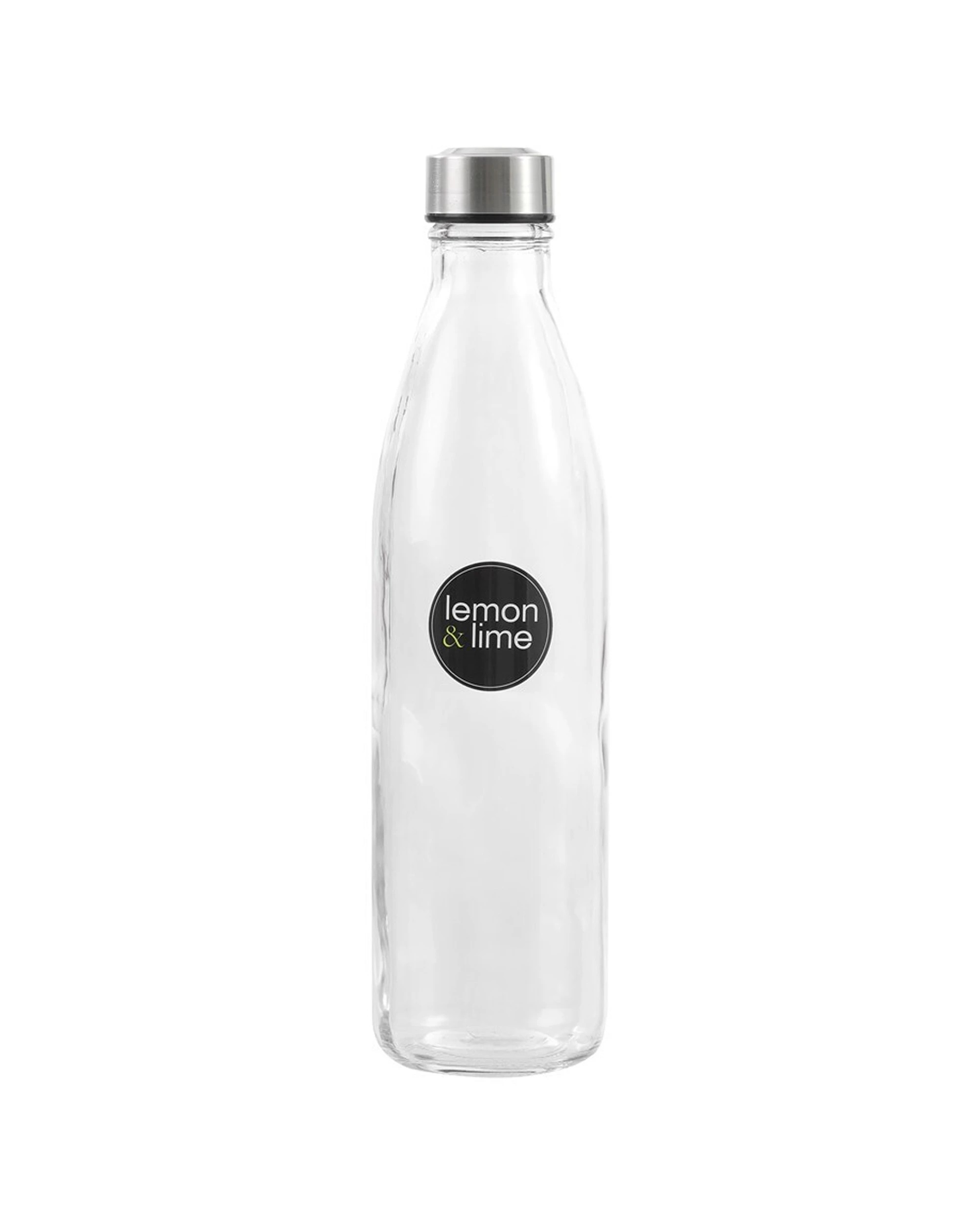 1 Lemon & Lime 1l Glass Screw Top Lid Water Bottle Juice Drink Container Clear
 - Clear, 1 of 5