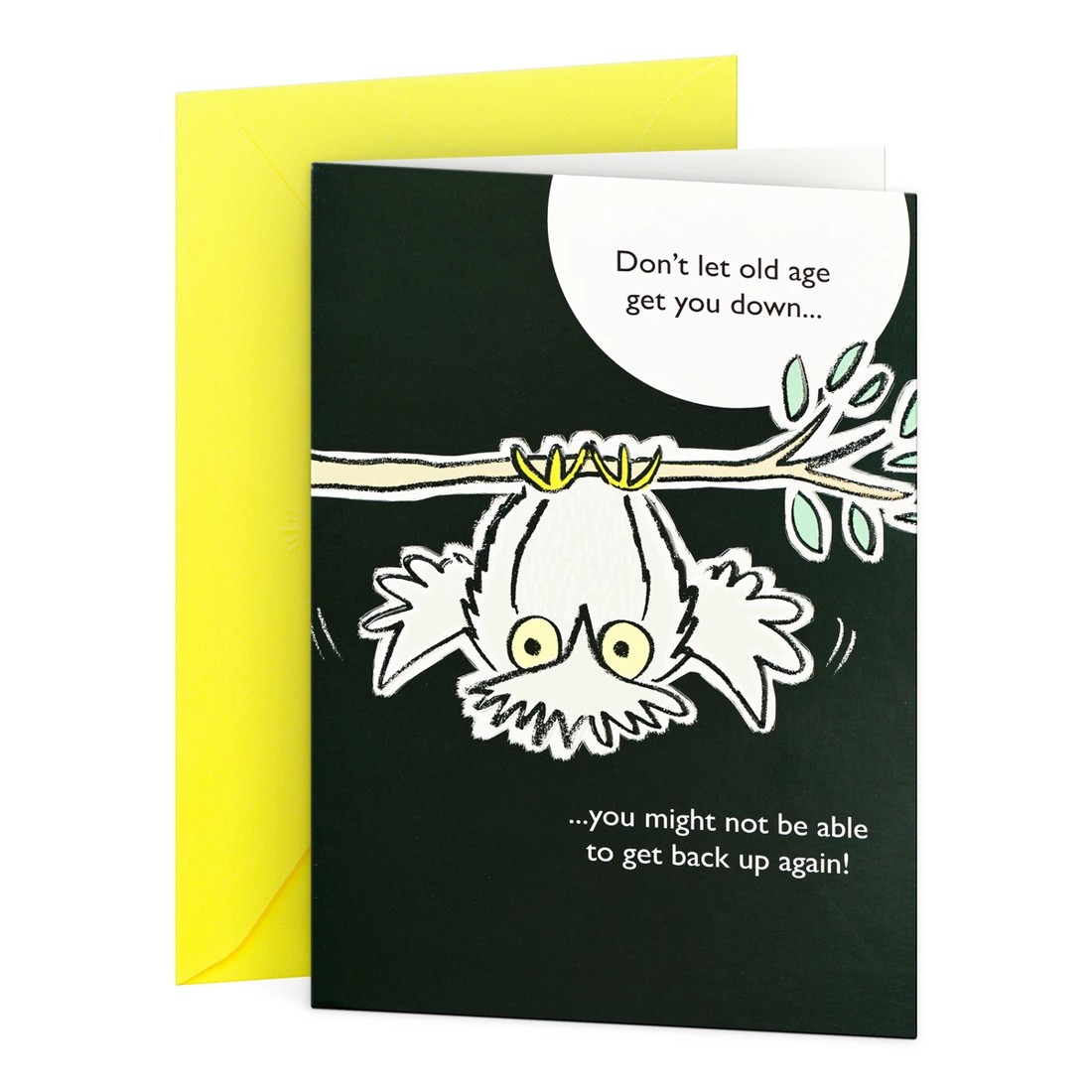 1 Hallmark Birthday Card - Hanging Owl, 1 of 3