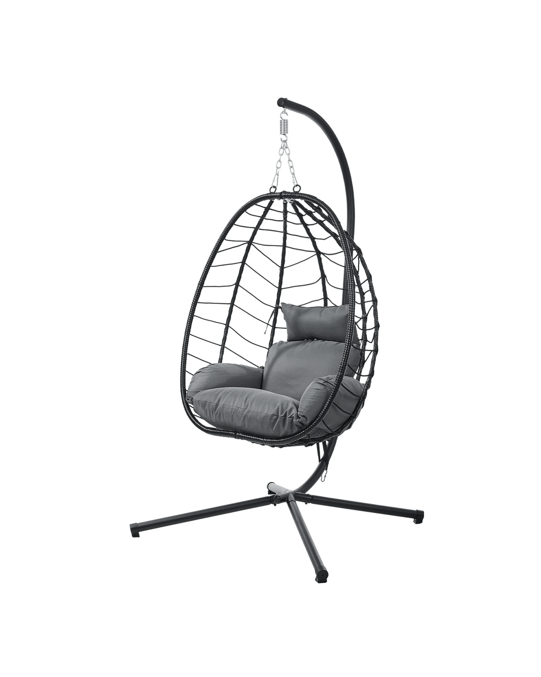 Livsip Outdoor Rattan Hanging Chair Porch Swing Chair Egg Seat Garden ...