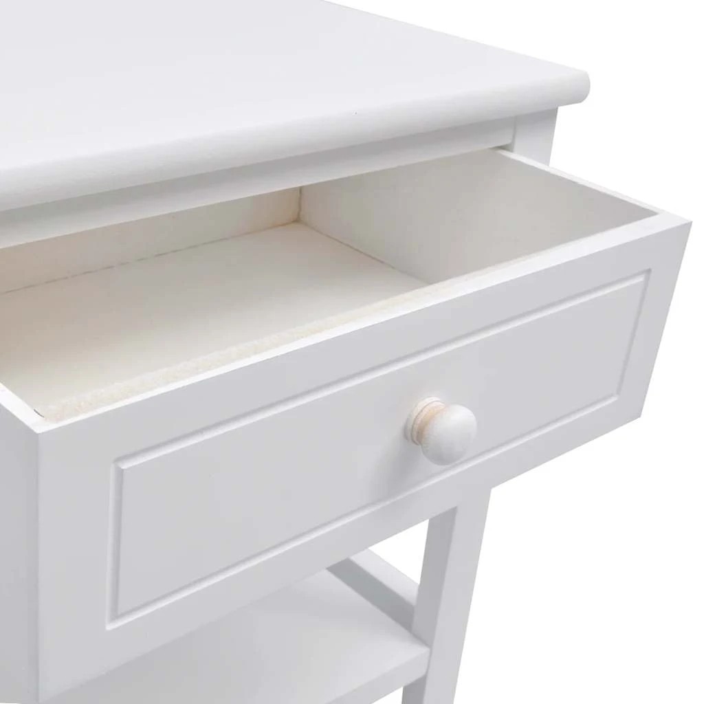 5 vidaXL Bedside cabinet Ample Storage - White, 5 of 7