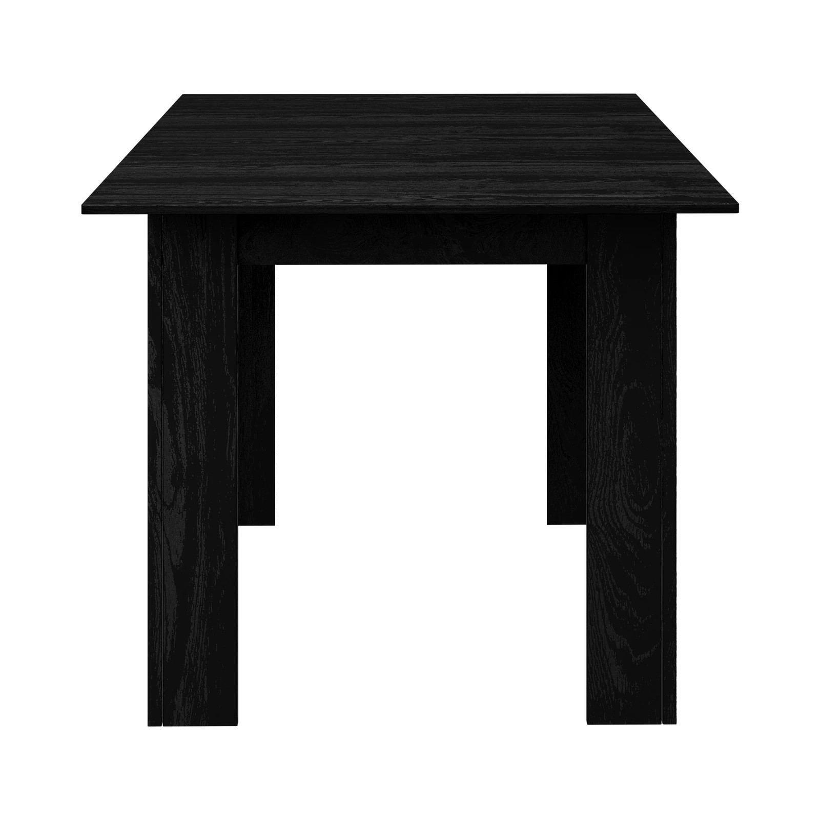 7 Oikiture 160cm Extendable Dining Table Kitchen Restaurant Cafe Table
 - Black, 7 of 8