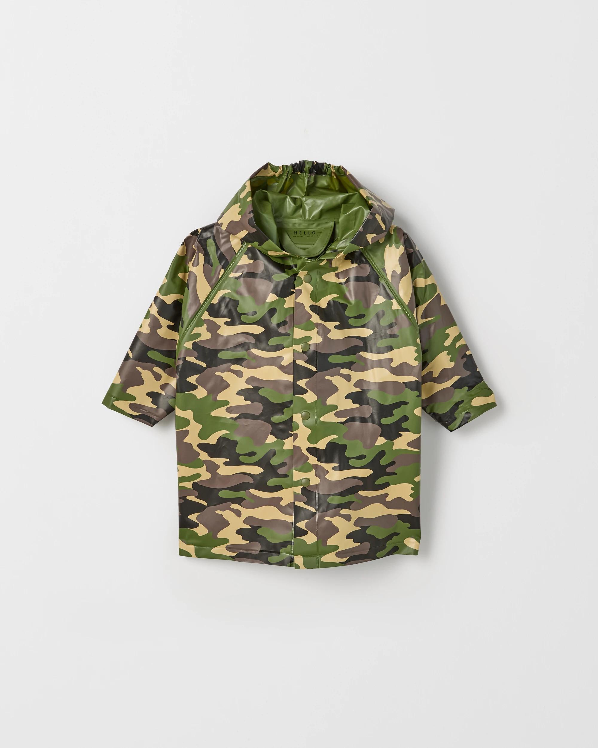 1 Target Kids Camo Print Raincoat GREEN, 1 of 1