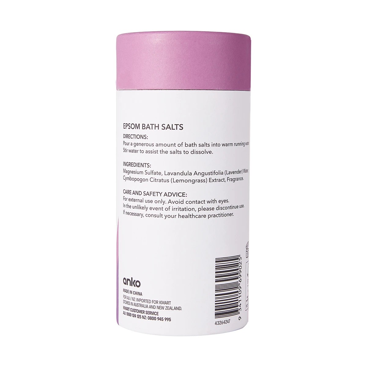 5 Epsom Bath Salts 750g - Lavender and Lemongrass, 5 of 5