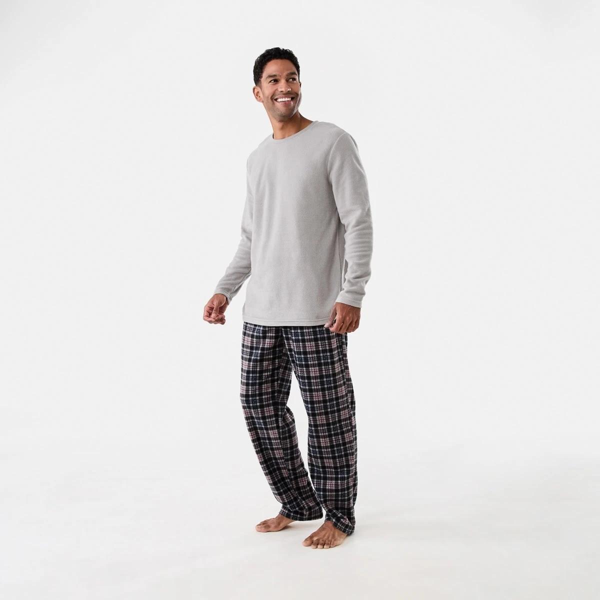 2 Long Sleeve Fleece Pyjama Set Hockeychk, 2 of 7
