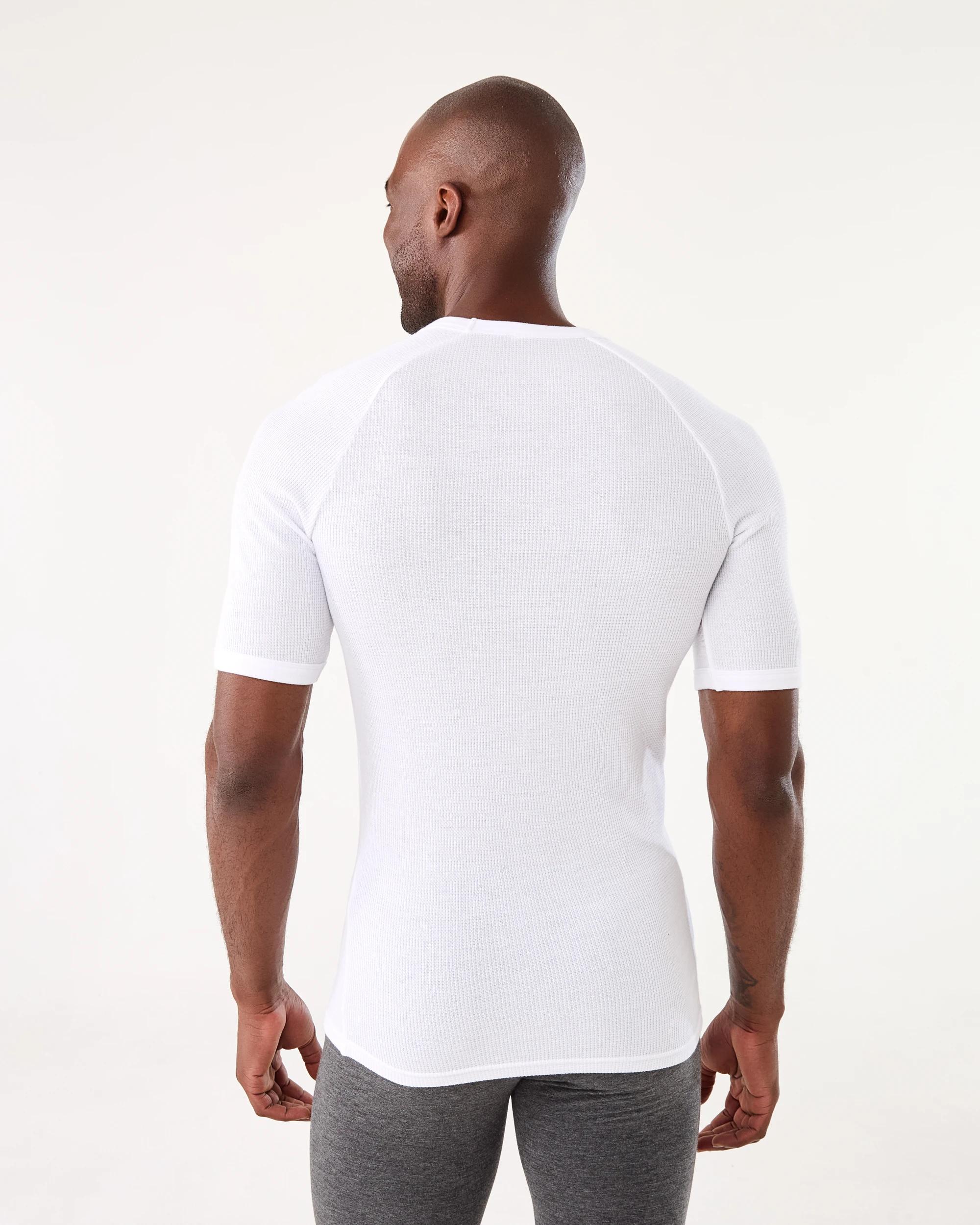 3 Short Sleeve Thermal Top White, 3 of 4