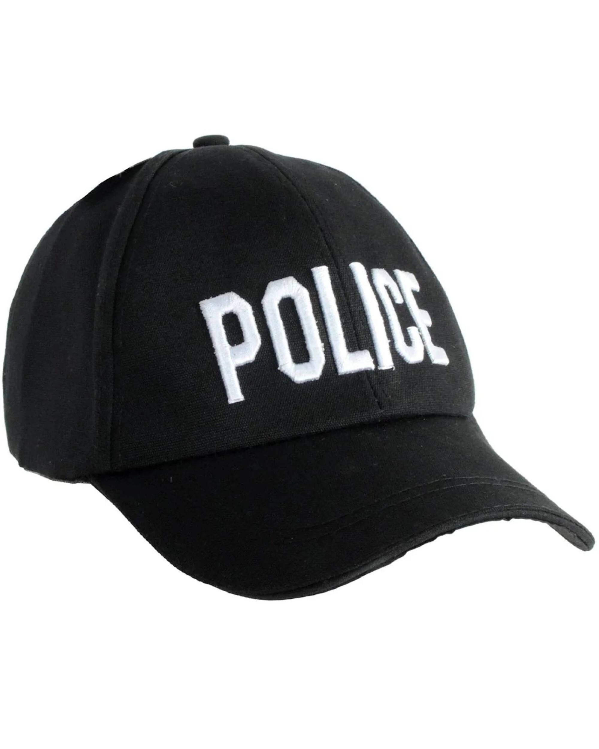 1 JD Party Police Cap - One Size - Black, 1 of 1