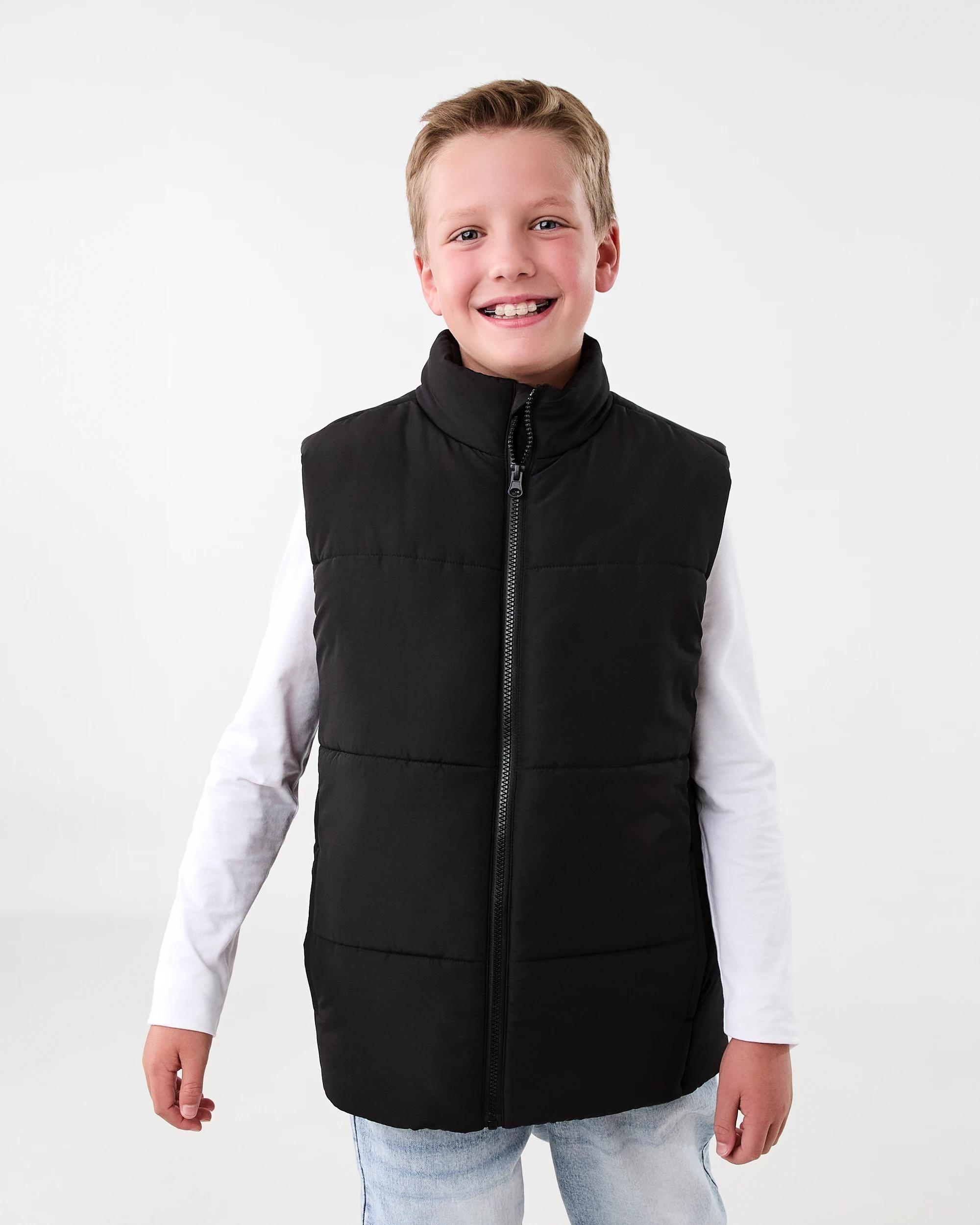 2 Basic Puffer Vest Black, 2 of 8
