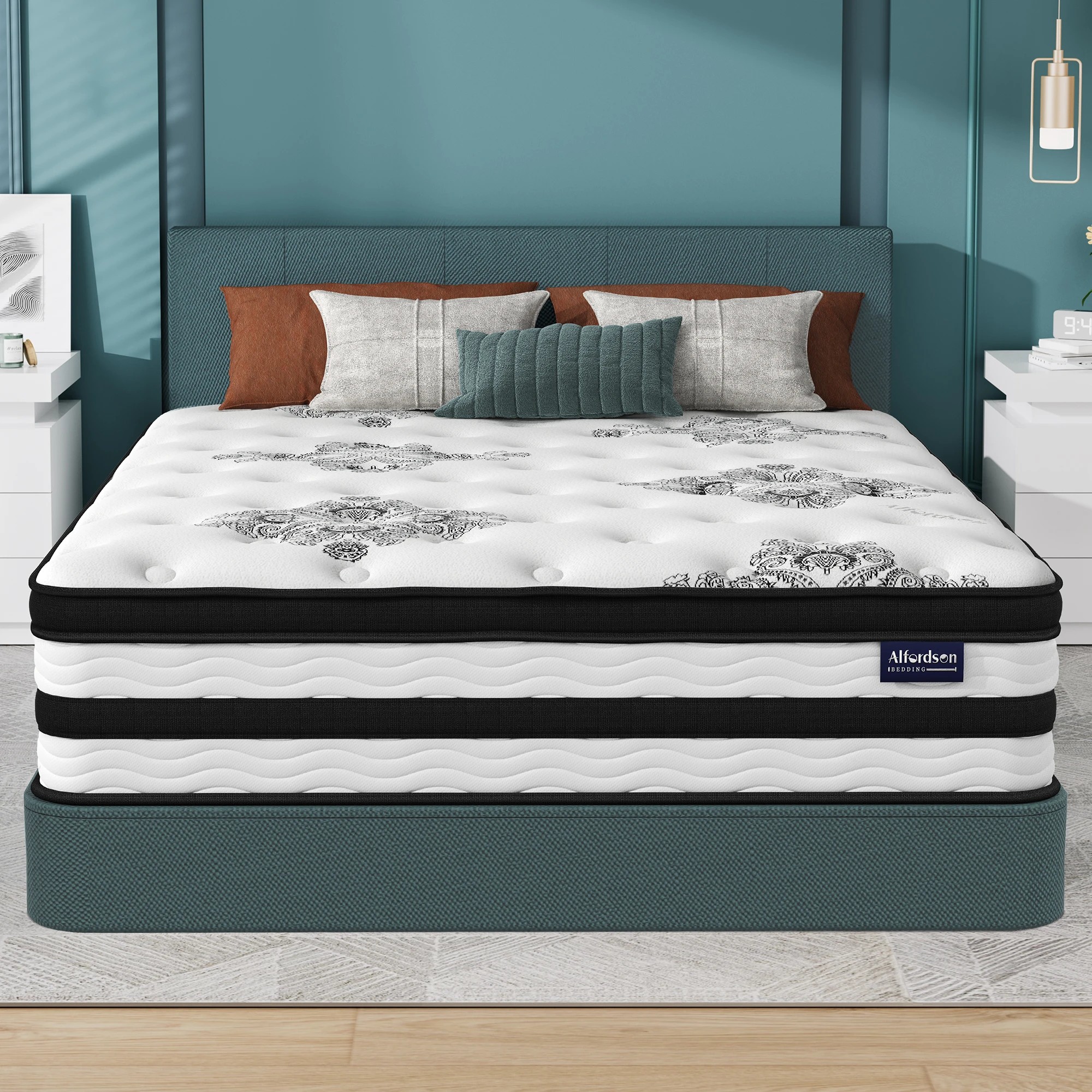 5 Alfordson Mattress Pocket Spring Latex Euro Top 34cm 5 zone - Single Bed, 5 of 10