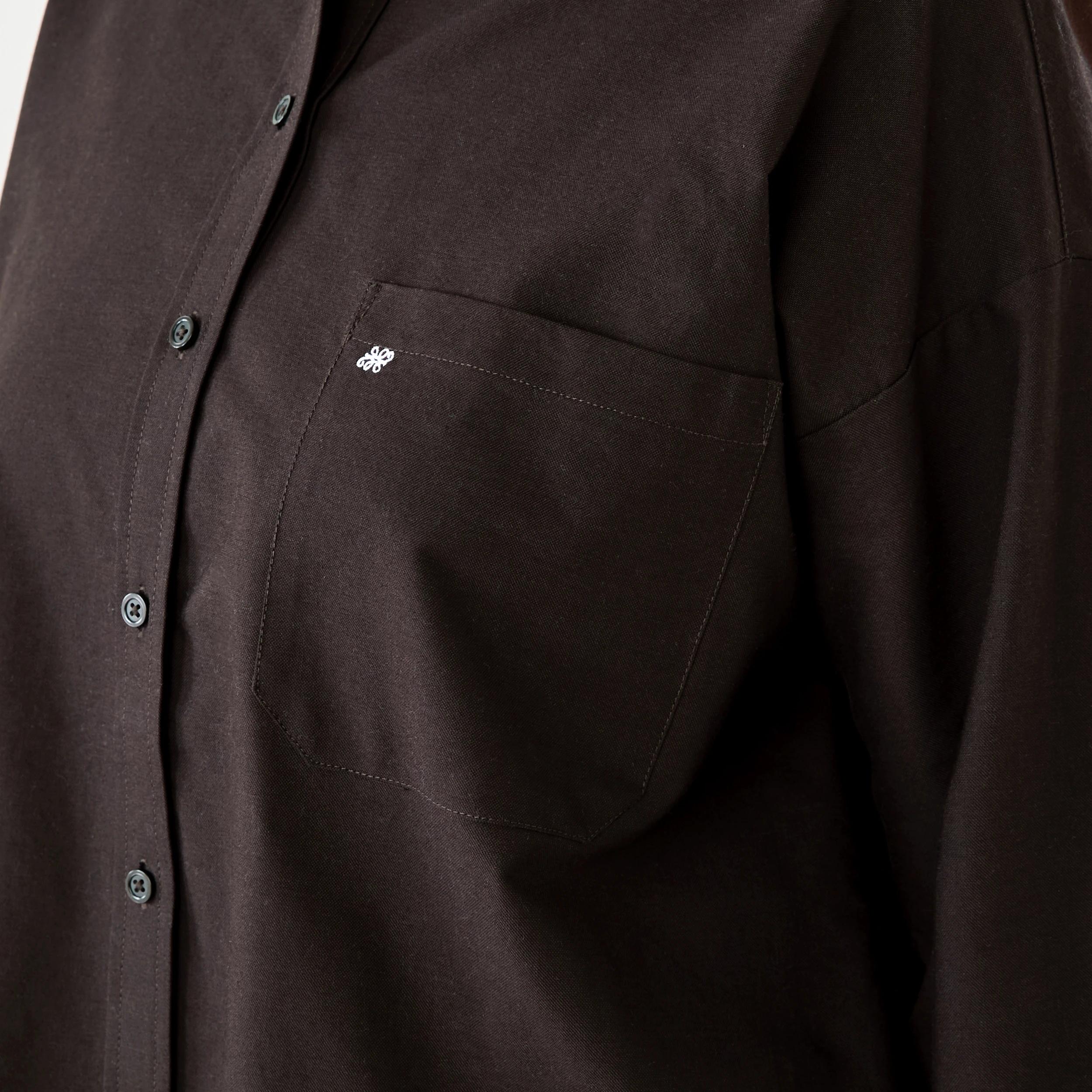 5 Long Sleeve Oxford Shirt MELTED CHOCOLATE, 5 of 6