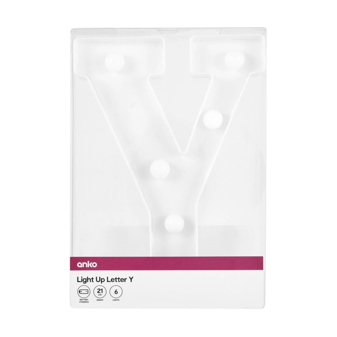 4 Light Up Letter - Y, 4 of 5