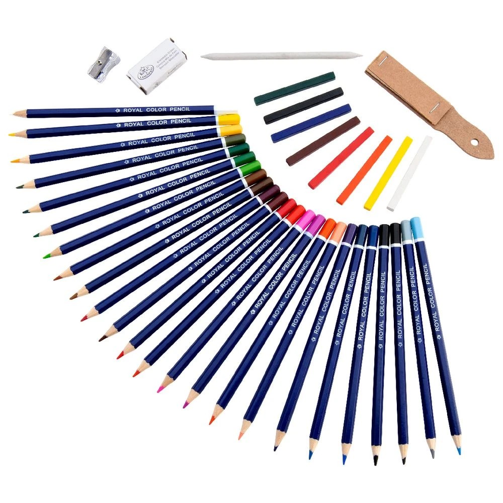 4 Royal & Langnickel Colour Pencil Drawing Set 36 Piece, 4 of 6