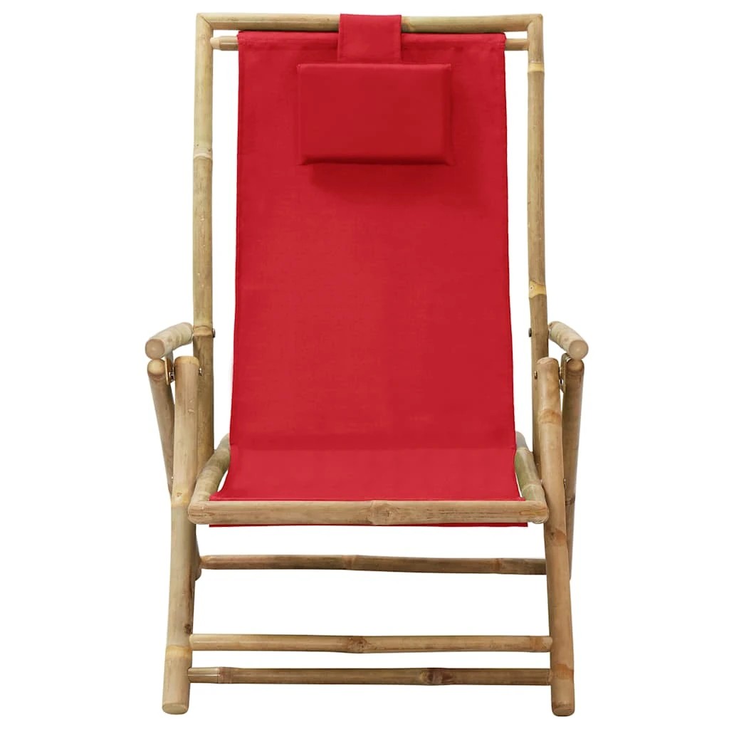 2 vidaXL Relaxing chair Adjustable Armrests - Red, 2 of 8