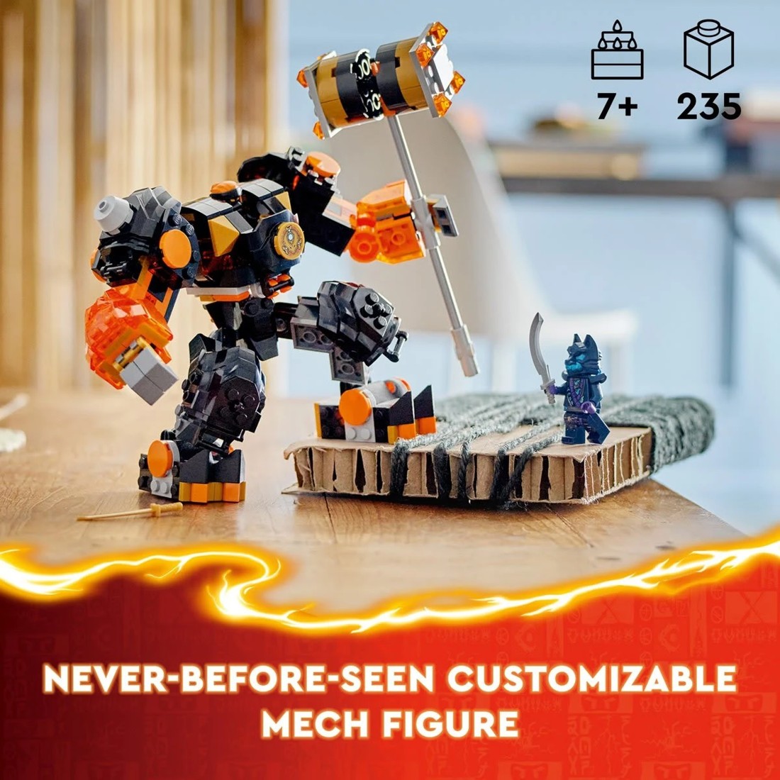 4 LEGO NINJAGO Cole's Elemental Earth Mech 71806, 4 of 11