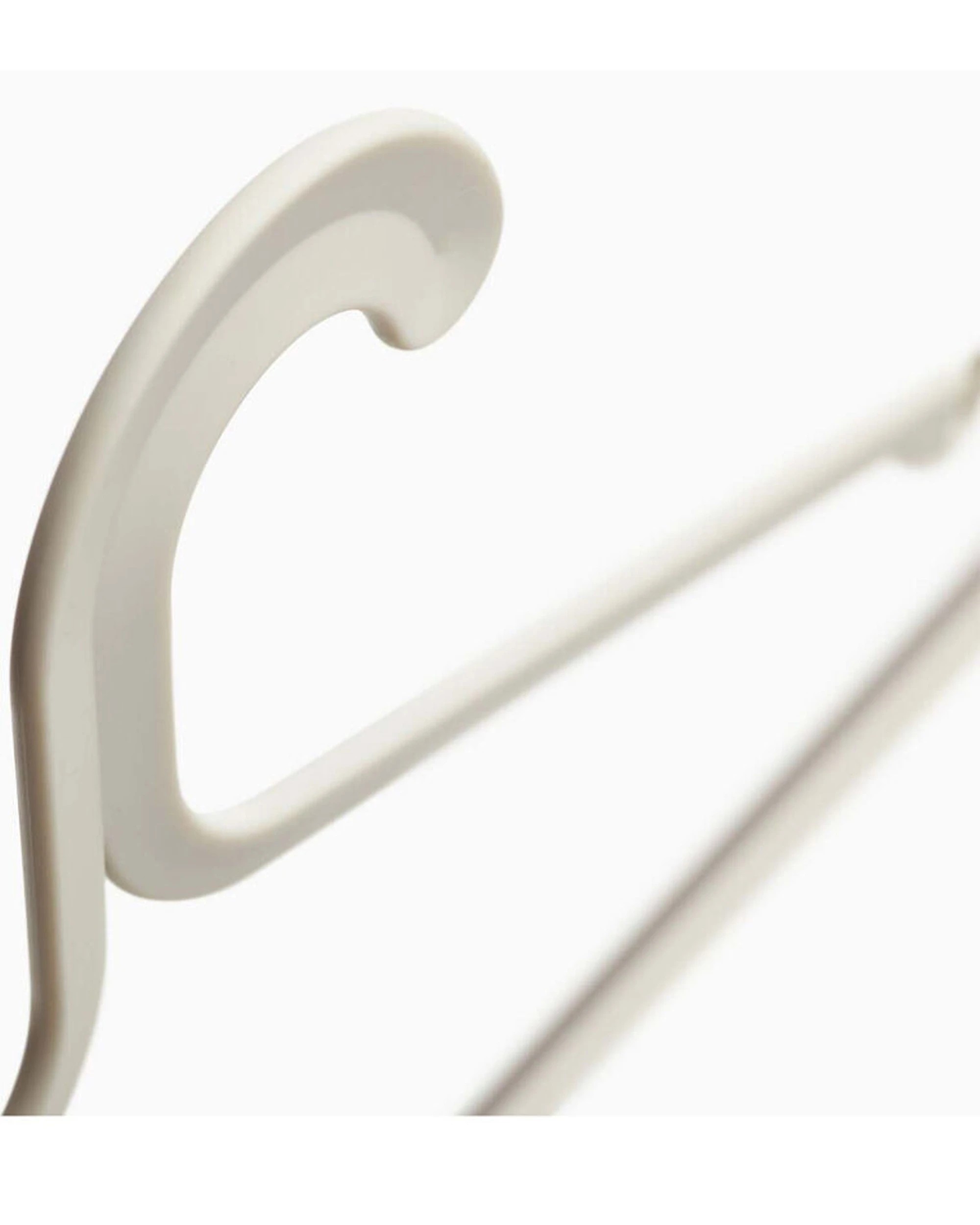 6 Joseph Joseph Orderly Anti-Tangle Clothes Hanger Set 2x5pc 41cm Non-Slip Ecru - White, 6 of 7