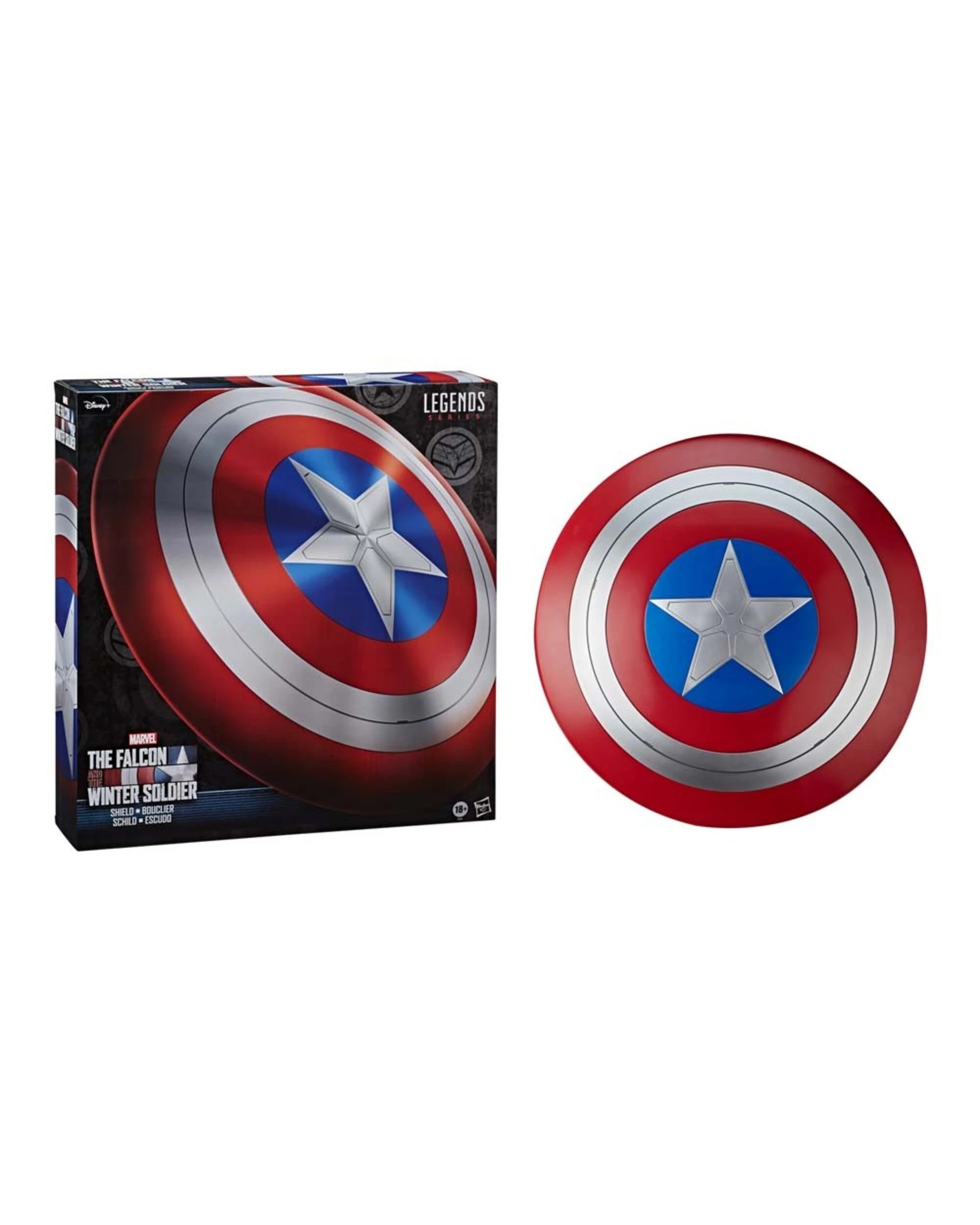 3 Marvel - The Falcon and the Winter Soldier - Marvel Legends Captain America Role Play Shield 24" Replica, 3 of 3