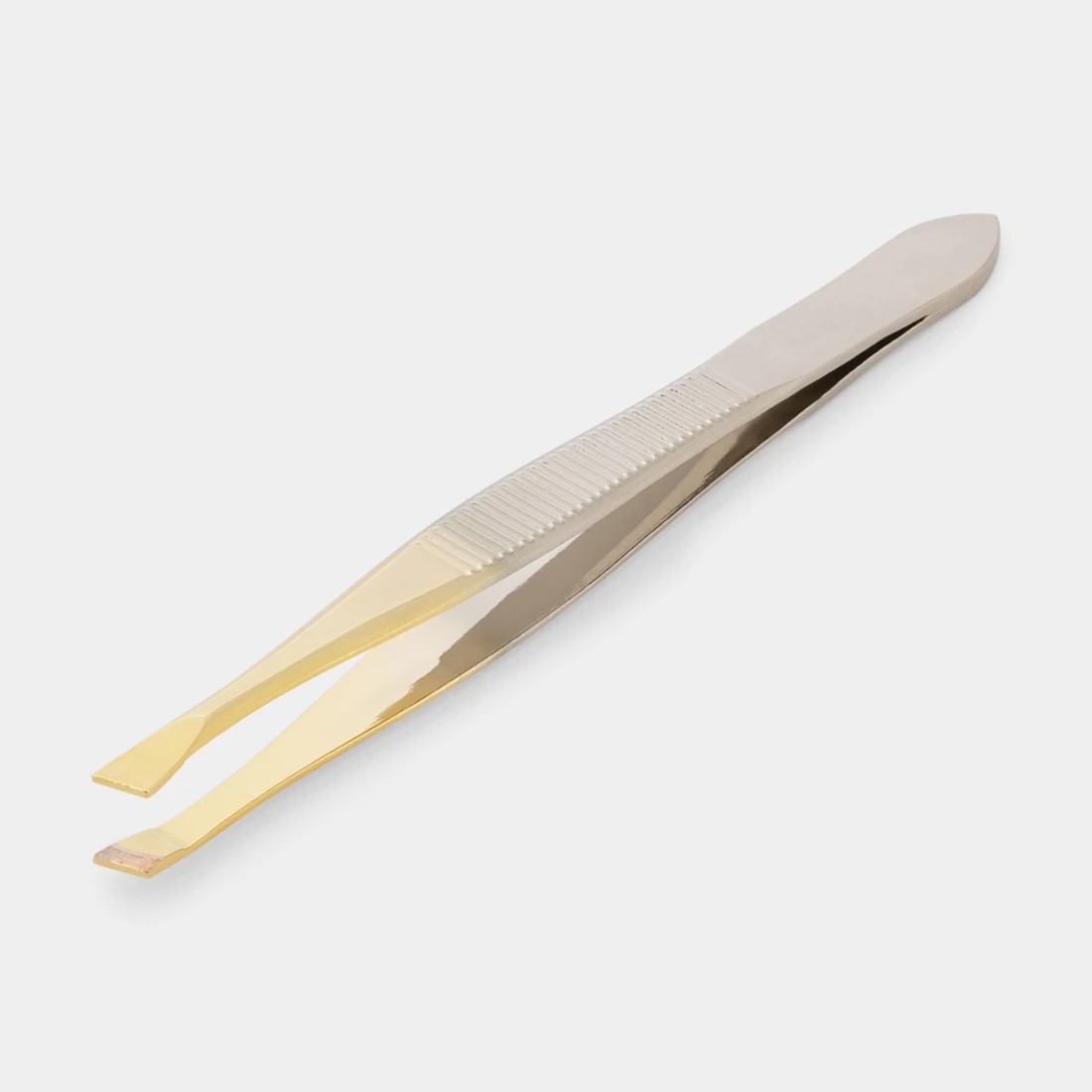 3 Gold Look Plated Slant Tip Tweezers, 3 of 4