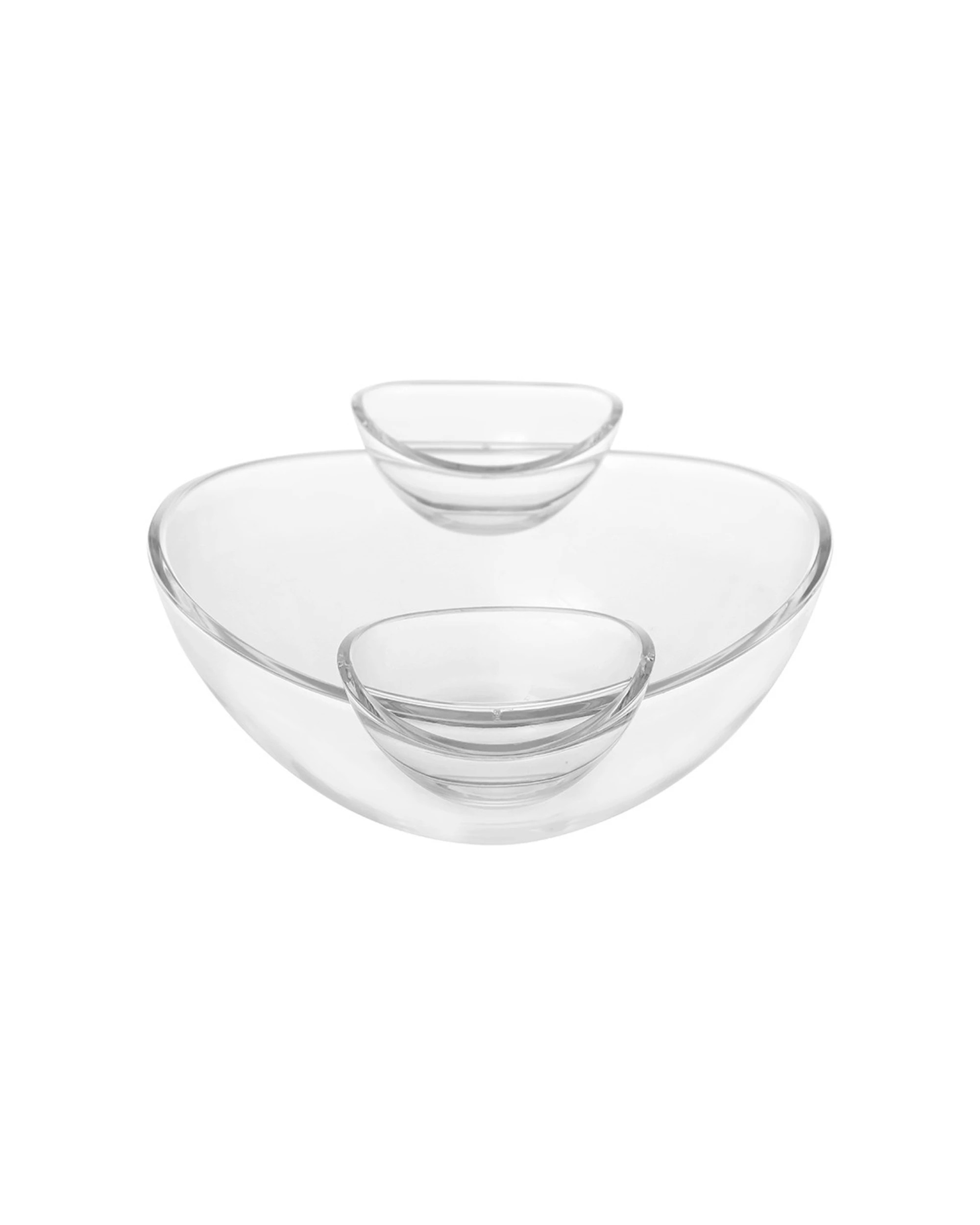 4 Lemon & Lime Crystal Dip Serving Bowl With Detachable Dipping Bowls - Clear, 4 of 5