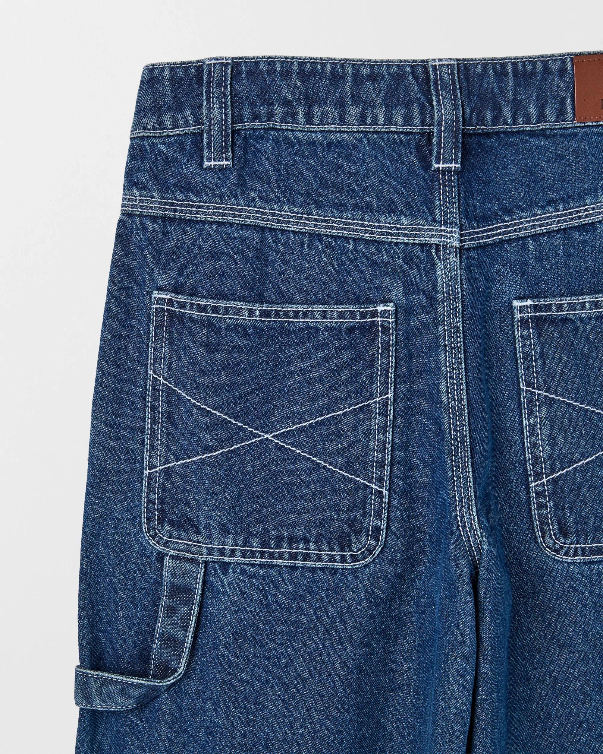 3 Target Kids Wide Leg Carpenter Denim Jeans DARK BLUE WASH, 3 of 3