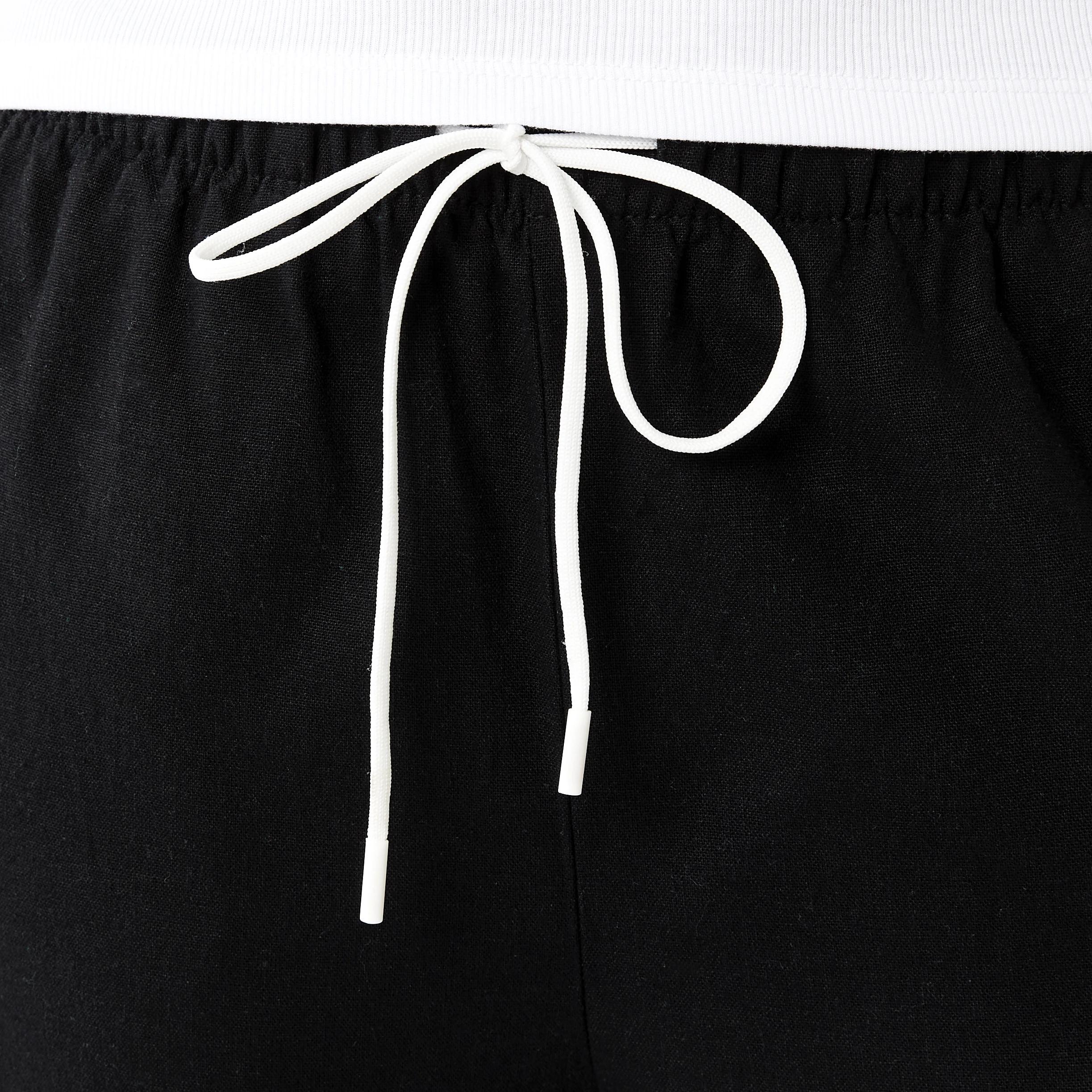 4 Wide Side Stripe Pants BLACK, 4 of 6
