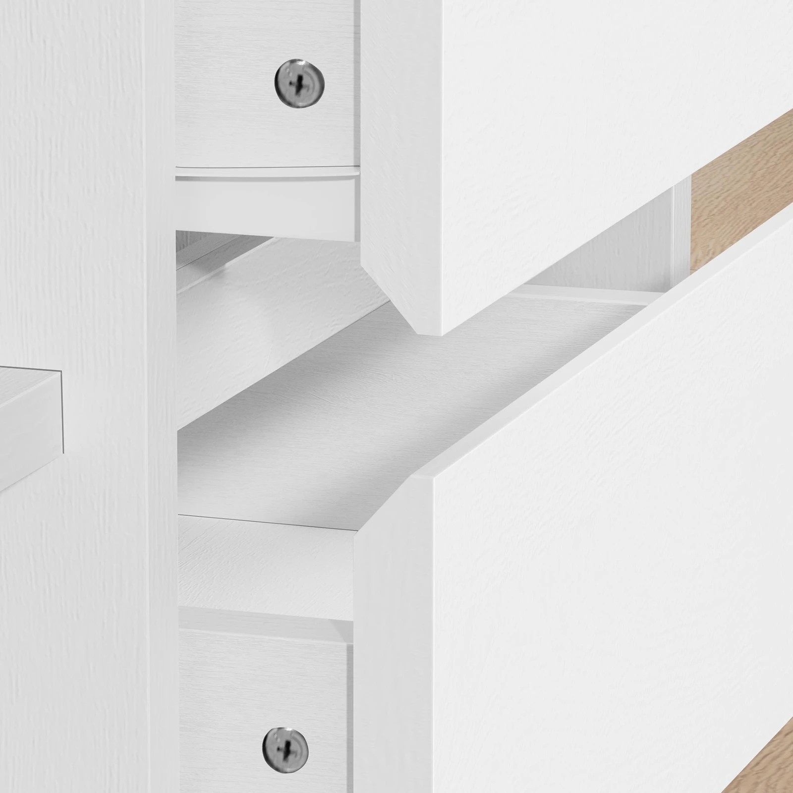 5 Alfordson Entertainment Unit TV Cabinet Stand 180cm Drawer Shelf - White, 5 of 10