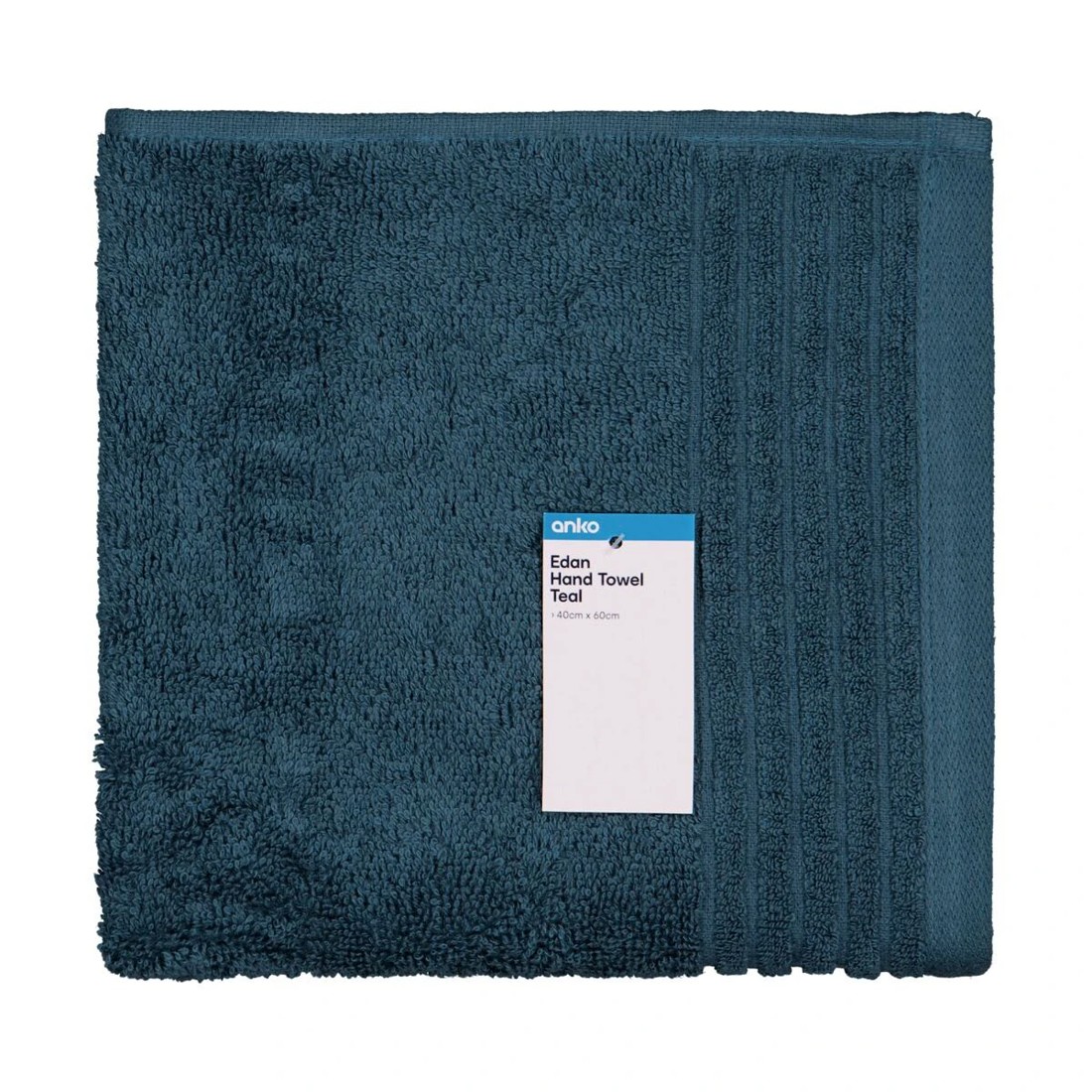 5 Edan Cotton Hand Towel - Teal, 5 of 6