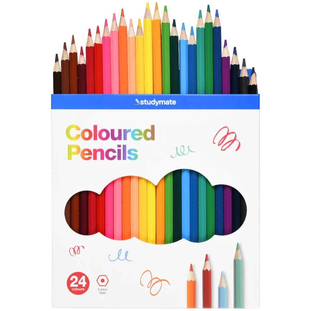 2 Studymate Coloured Pencils 24 Pack, 2 of 10