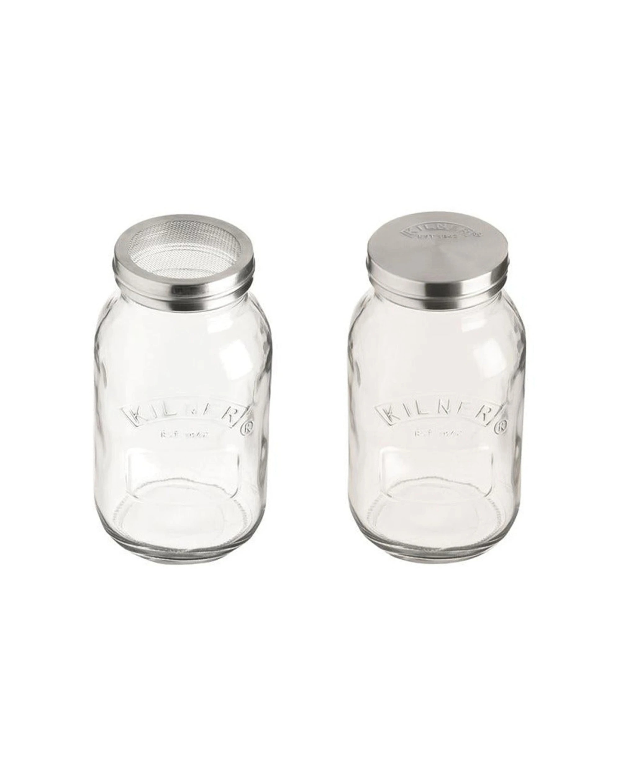 1 Kilner Sifter Jar Glass Kitchen Storage Canister With Lid 500ml - Clear, 1 of 1
