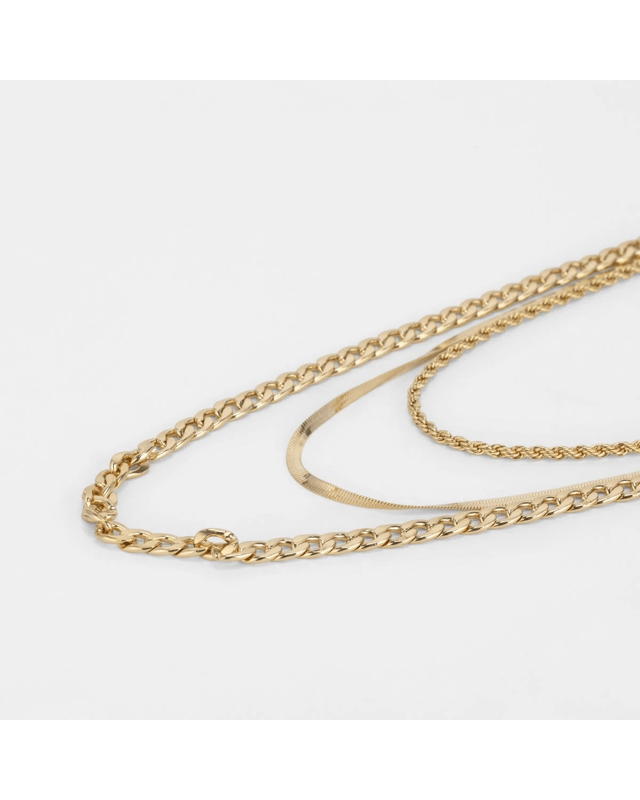 3 Pack Essential Chain Necklace - Gold 