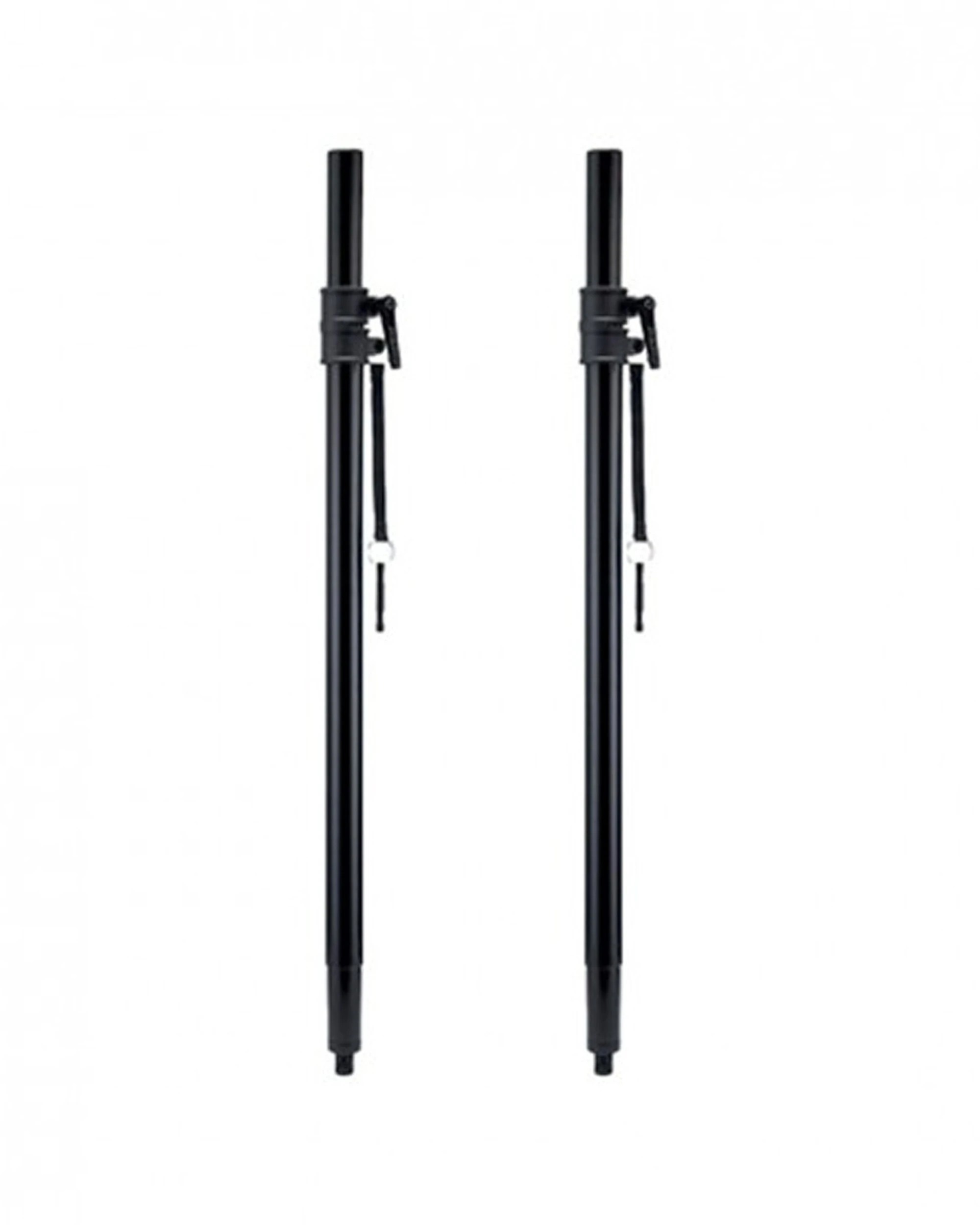 2 Hercules 2pc Hybrid Retractable Adaptor Subwoofer Poles With Carry Bag - Black, 2 of 5