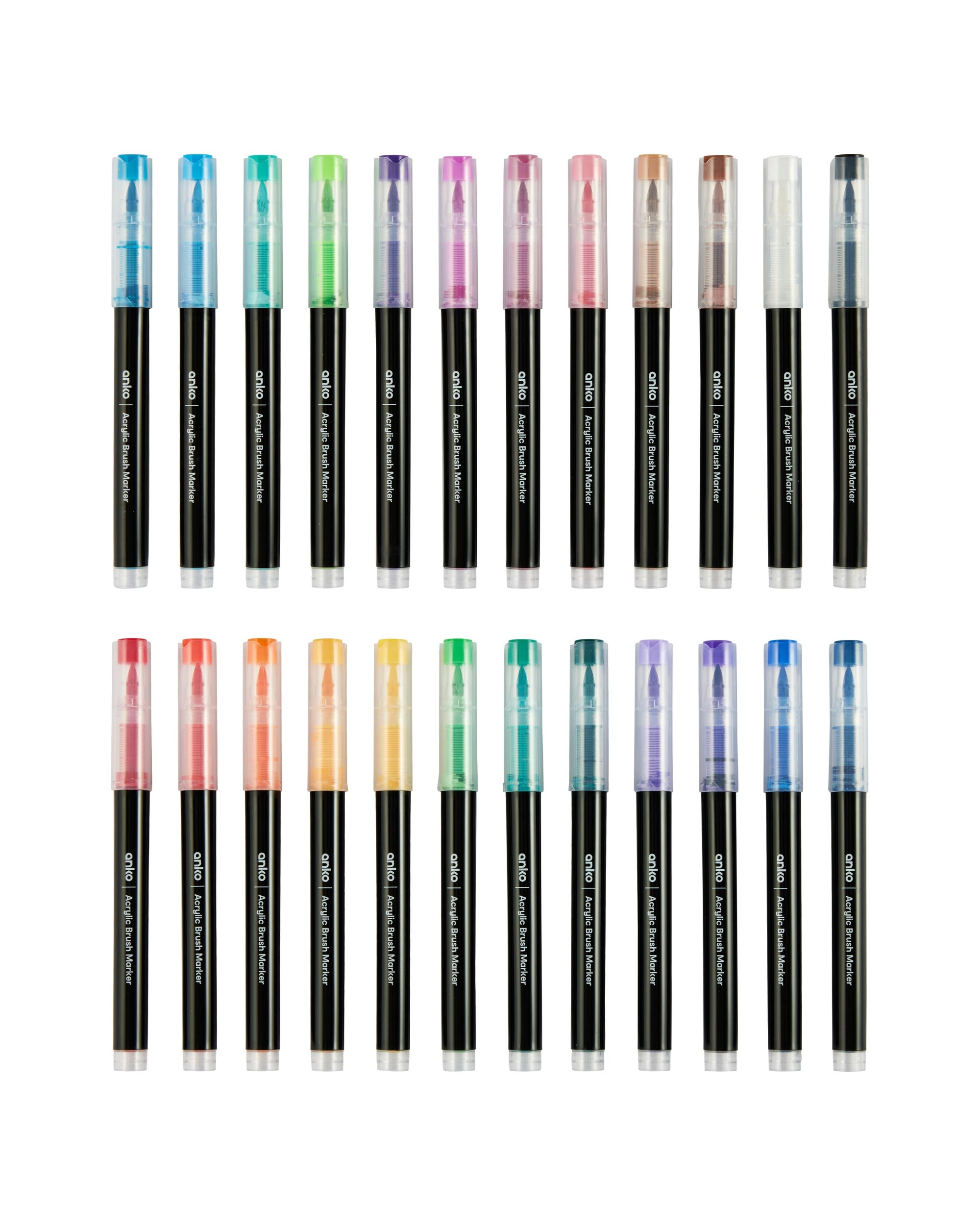 2 24 Pack Acrylic Brush Markers, 2 of 9