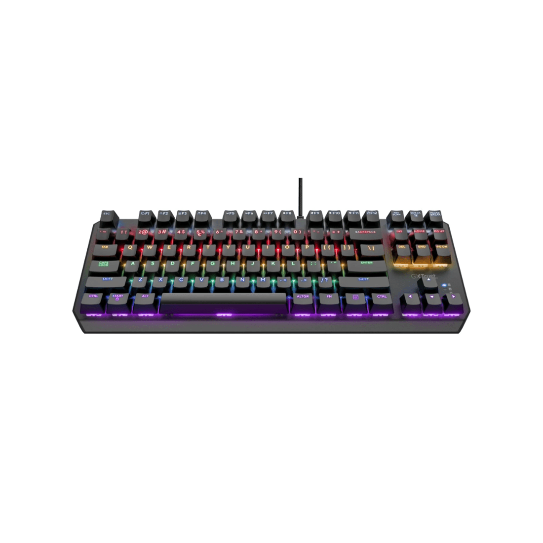 3 Trust International Trust GXT834 Callaz TKL Wired RGB Gaming Keyboard - Black, 3 of 6