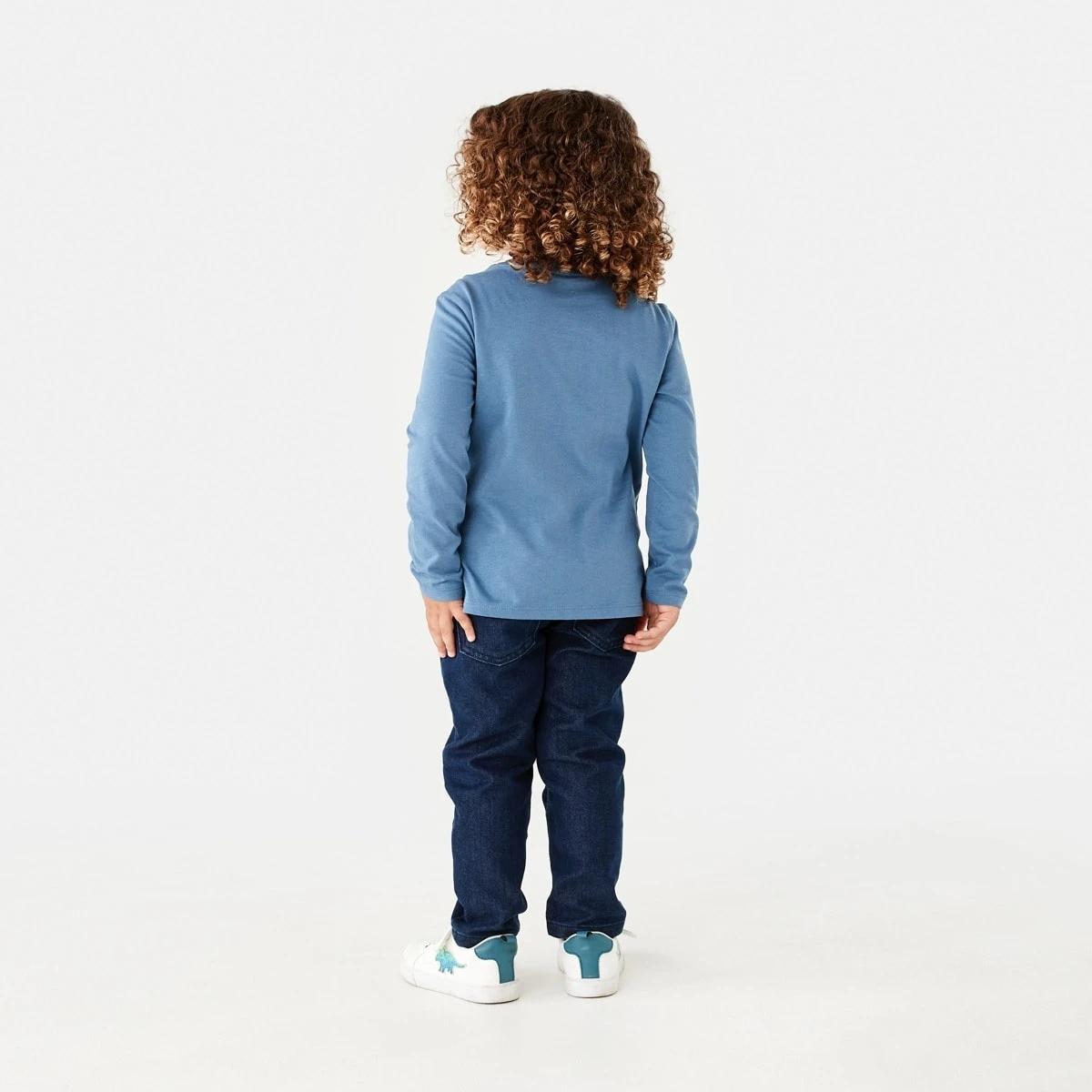 6 Long Sleeve Applique T-shirt Cblue Trck, 6 of 8
