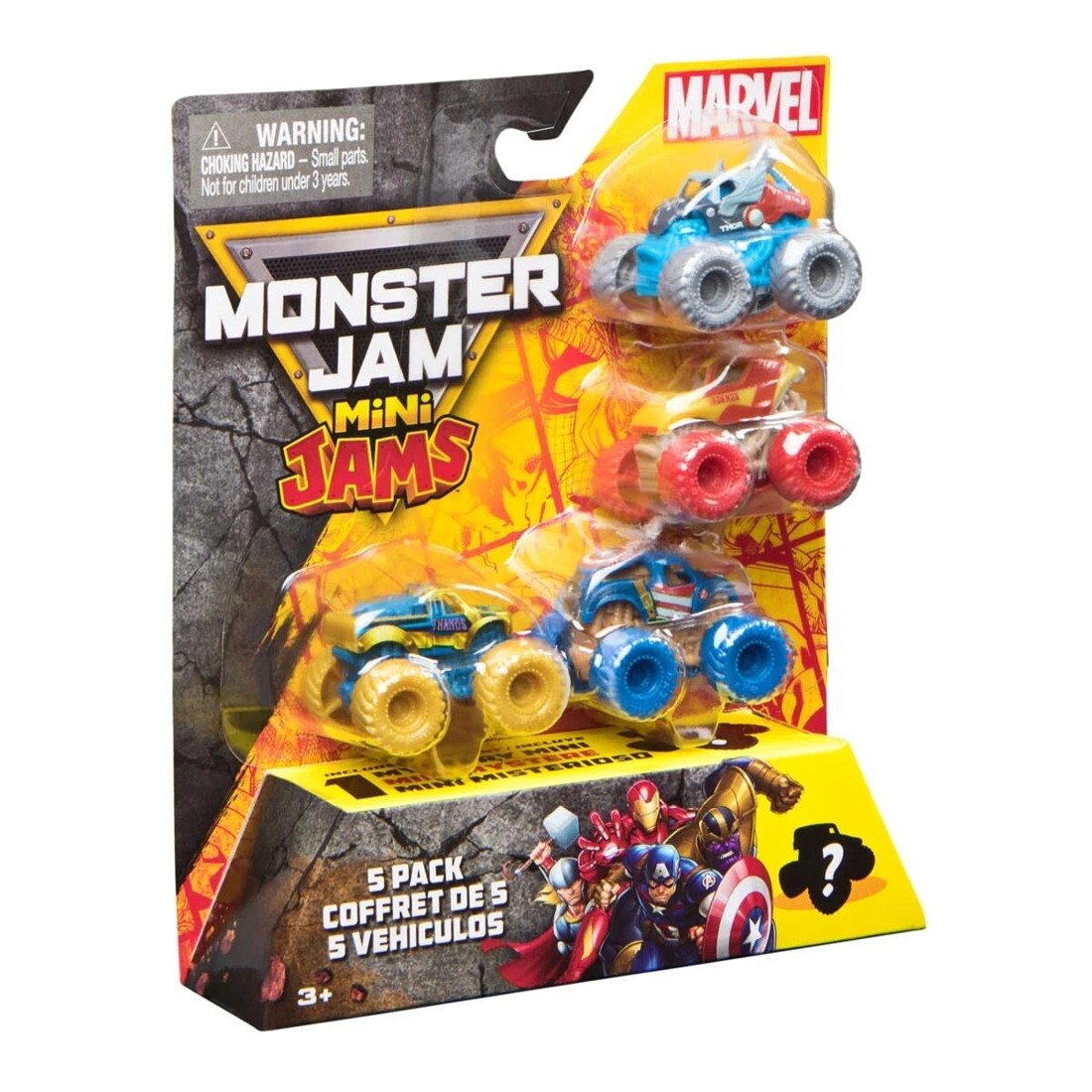 2 5 Pack Marvel Monster Jam Mini Jams Vehicle, 2 of 8