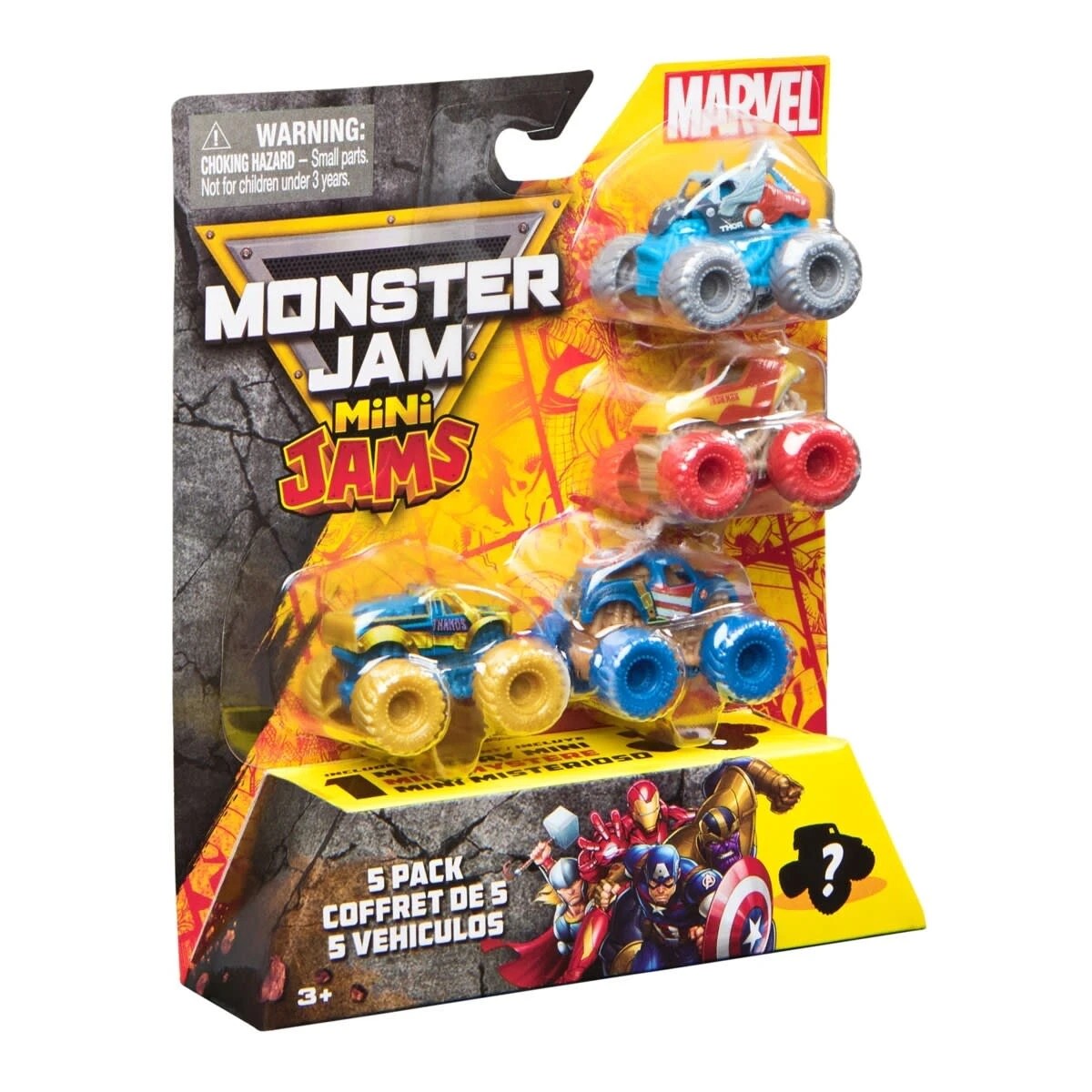 2 5 Pack Marvel Monster Jam Mini Jams Vehicle, 2 of 8