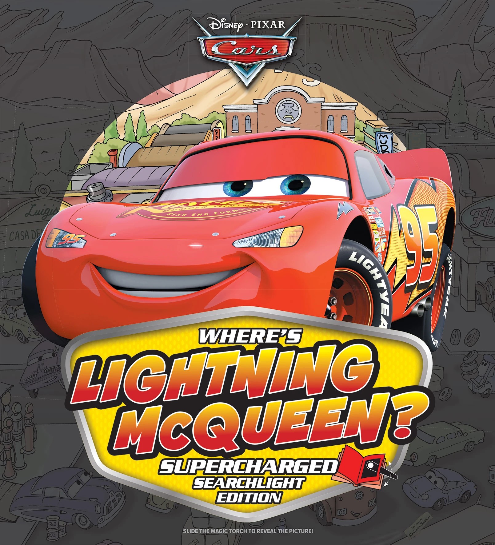 2 Disney Pixar Cars Where's Lightning Mcqueen? Supercharged Searchlight Edition - Book, 2 of 6