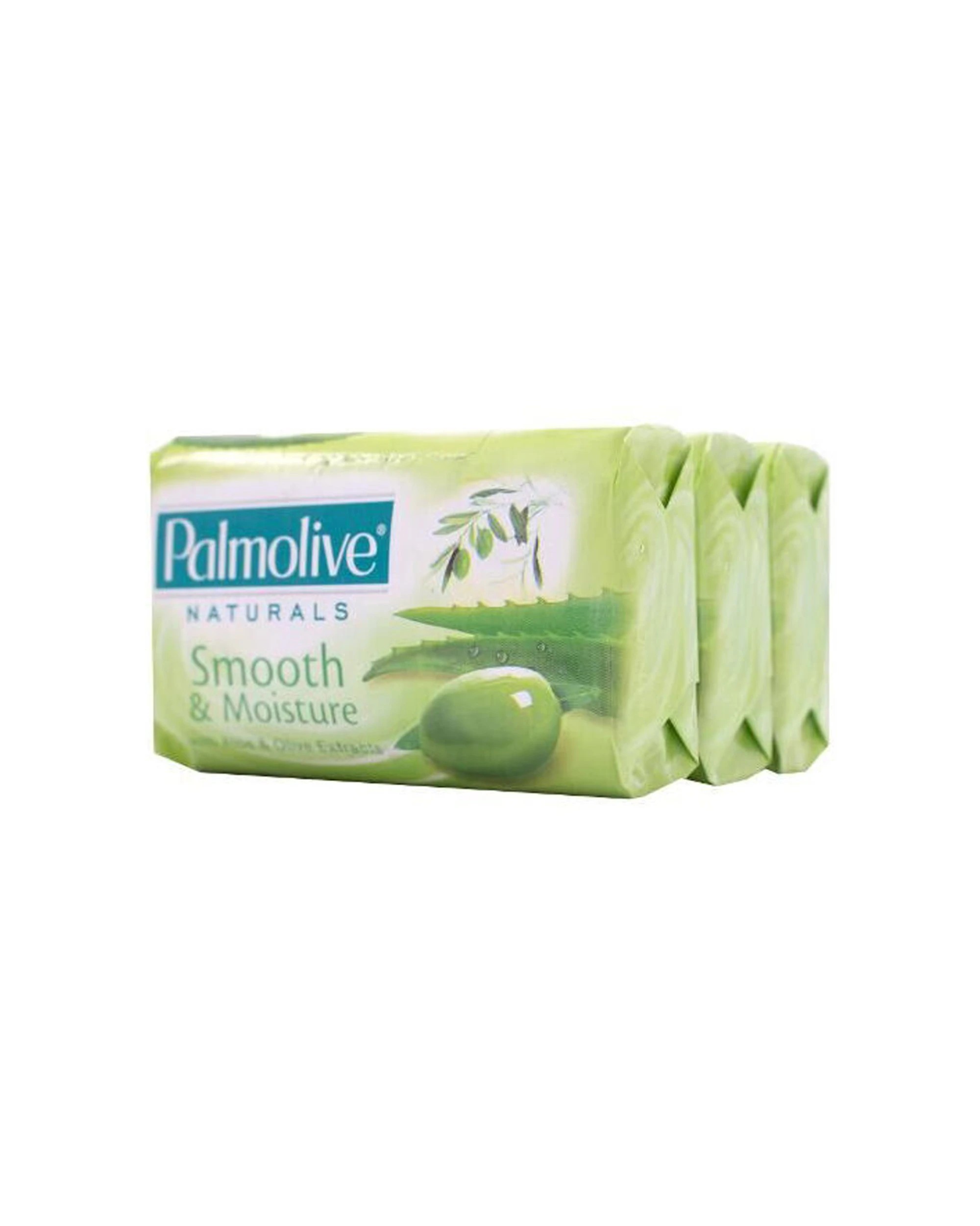 3 Palmolive 3pc Naturals Smooth & Moisture With Aloe Soap Bar 80g - White, 3 of 5