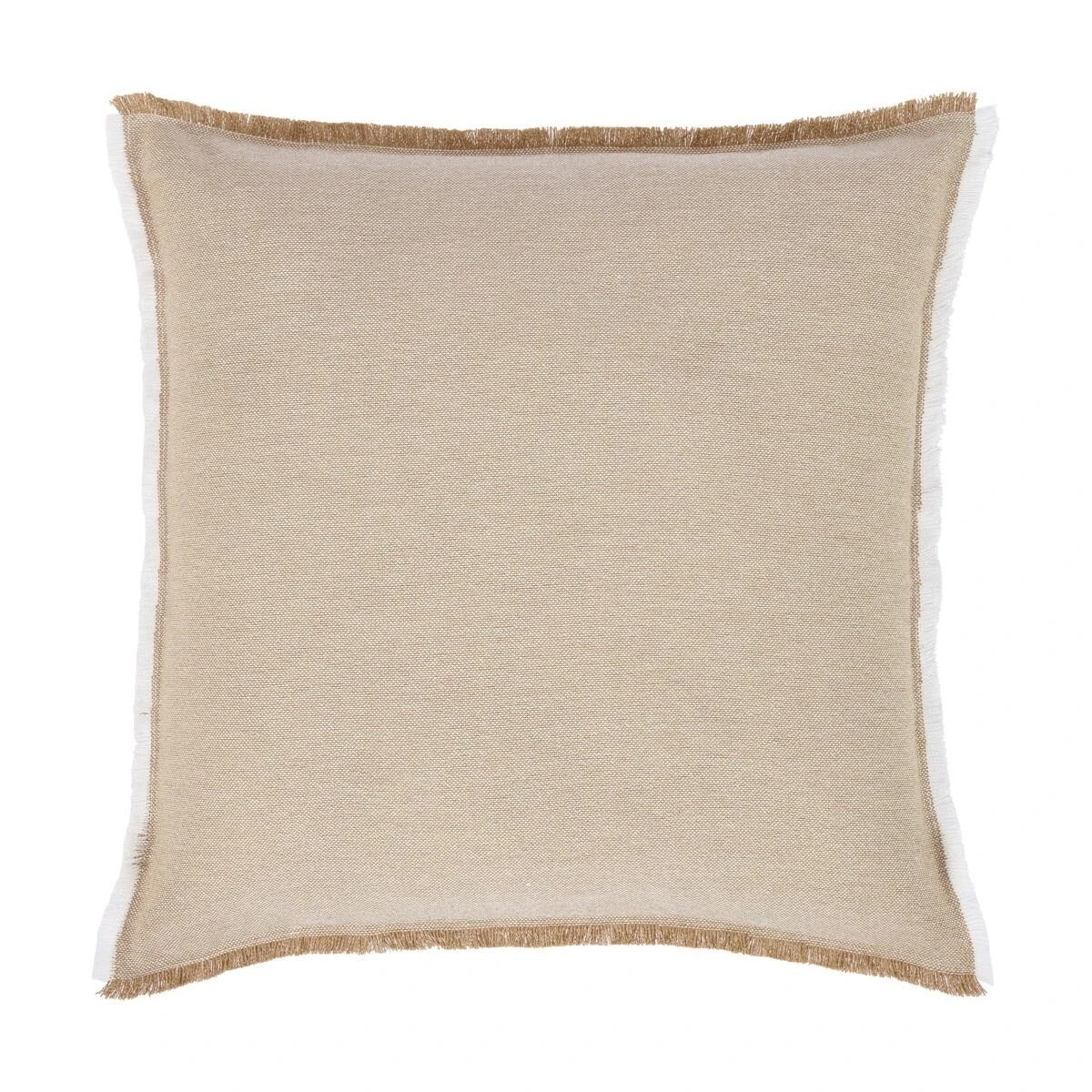 1 60cm Fringe Cushion - Sand, 1 of 4