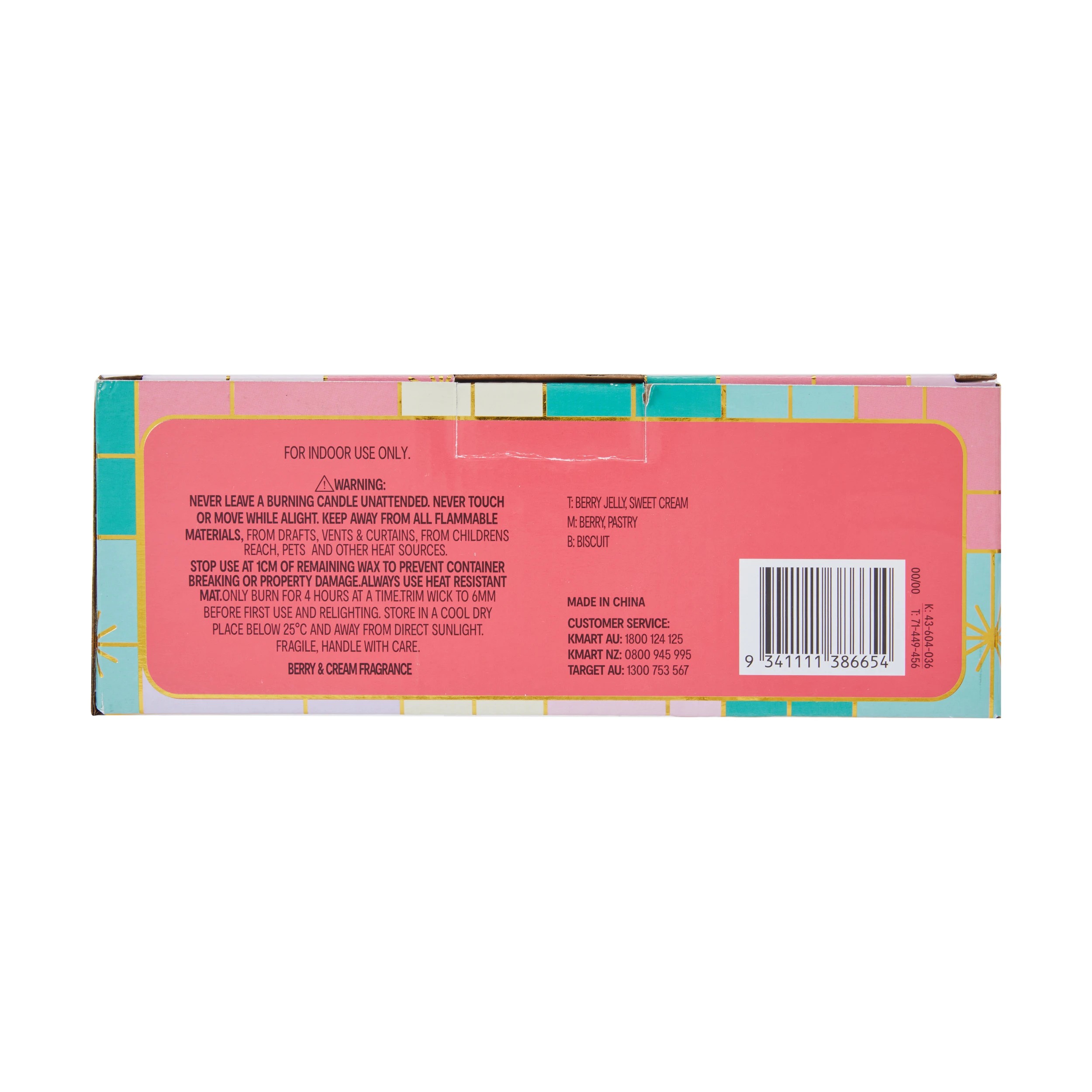 5 Christmas Bow Ceramic Candle Set, 5 of 5